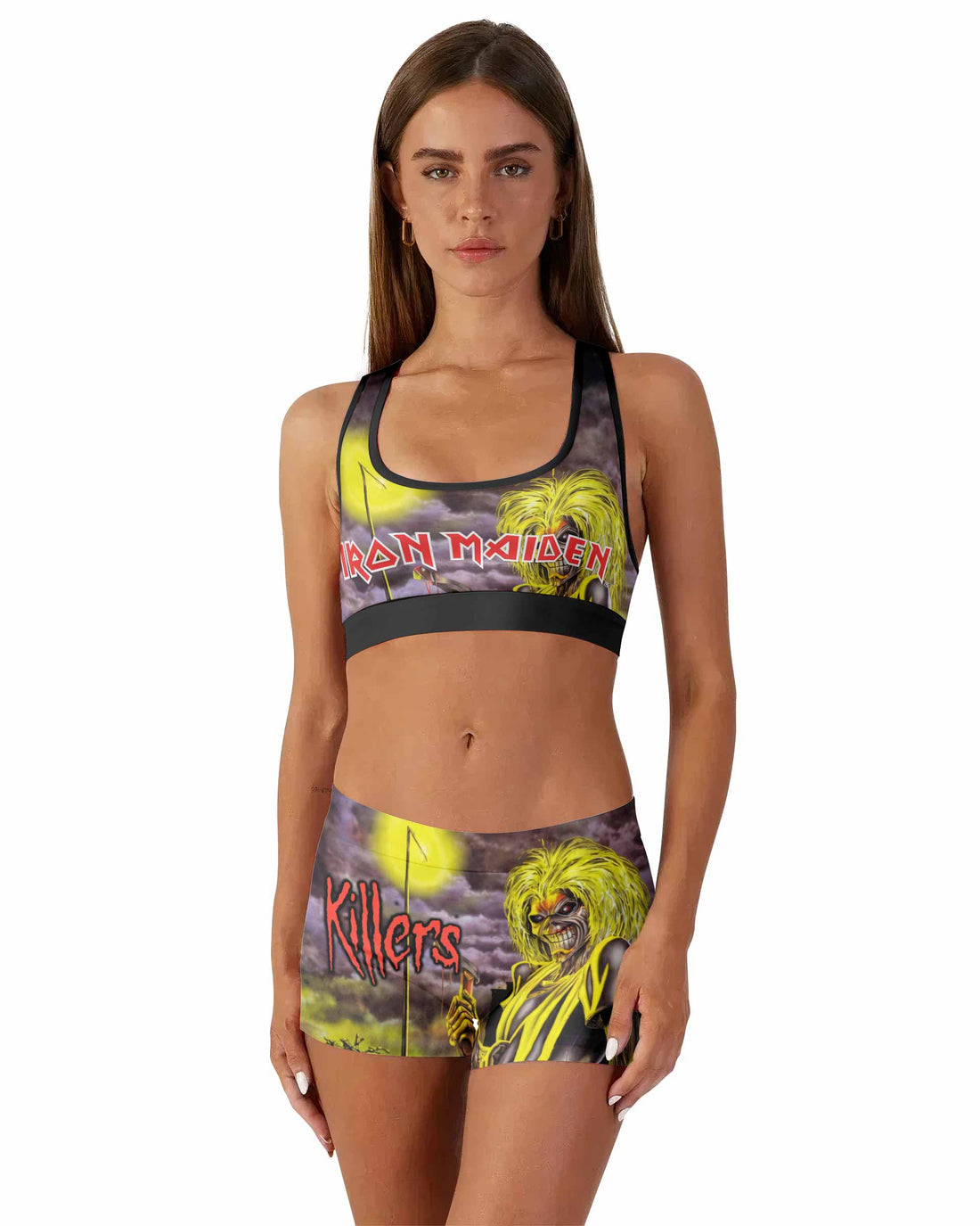 Killers Iron Maiden Women's Workout Set - front lifestyle view