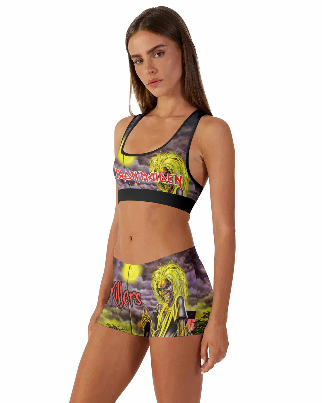 Killers Iron Maiden Women's Workout Set - front lifestyle view