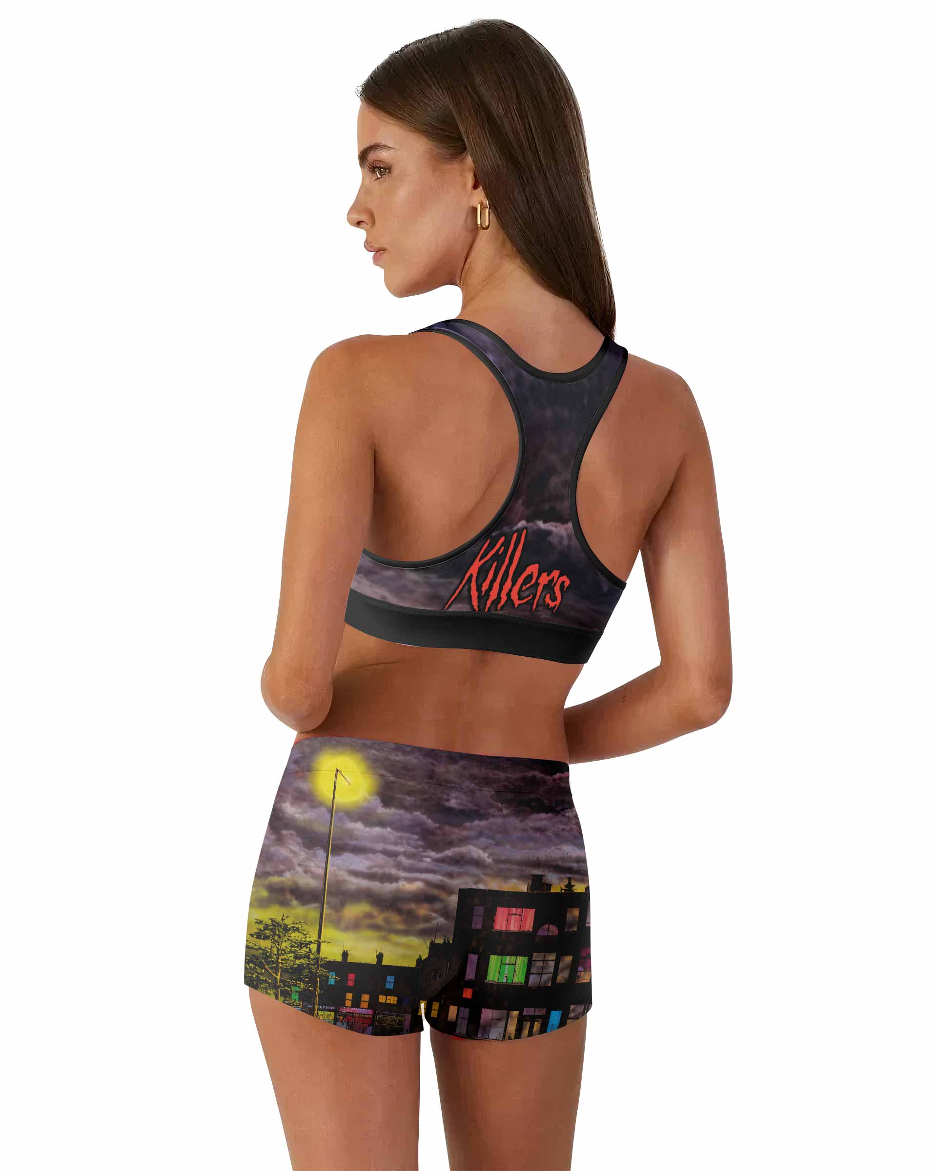 Killers Iron Maiden Women's Workout Set - back lifestyle view