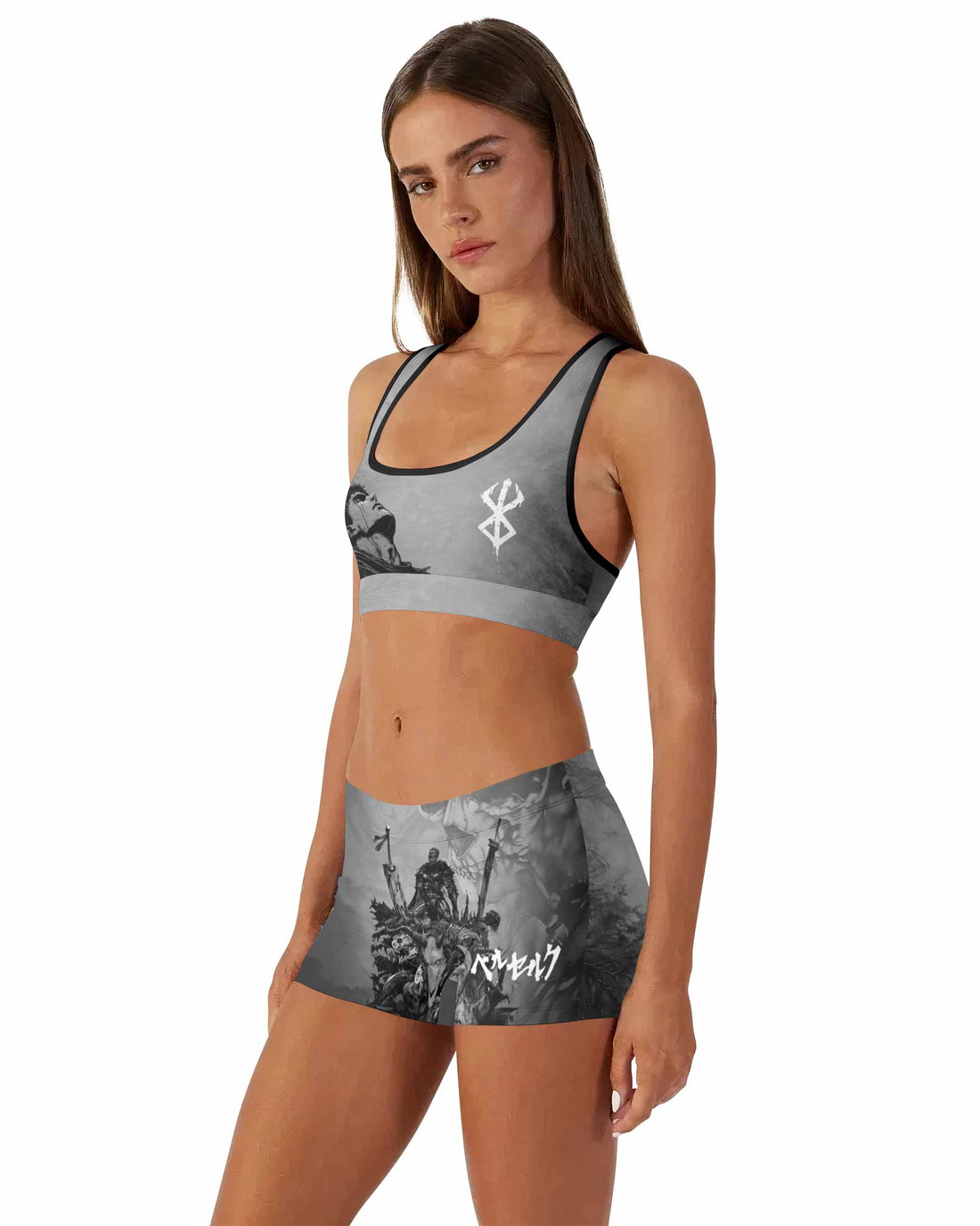 Berserk Guts Sorrow Women's Workout Set - front lifestyle view