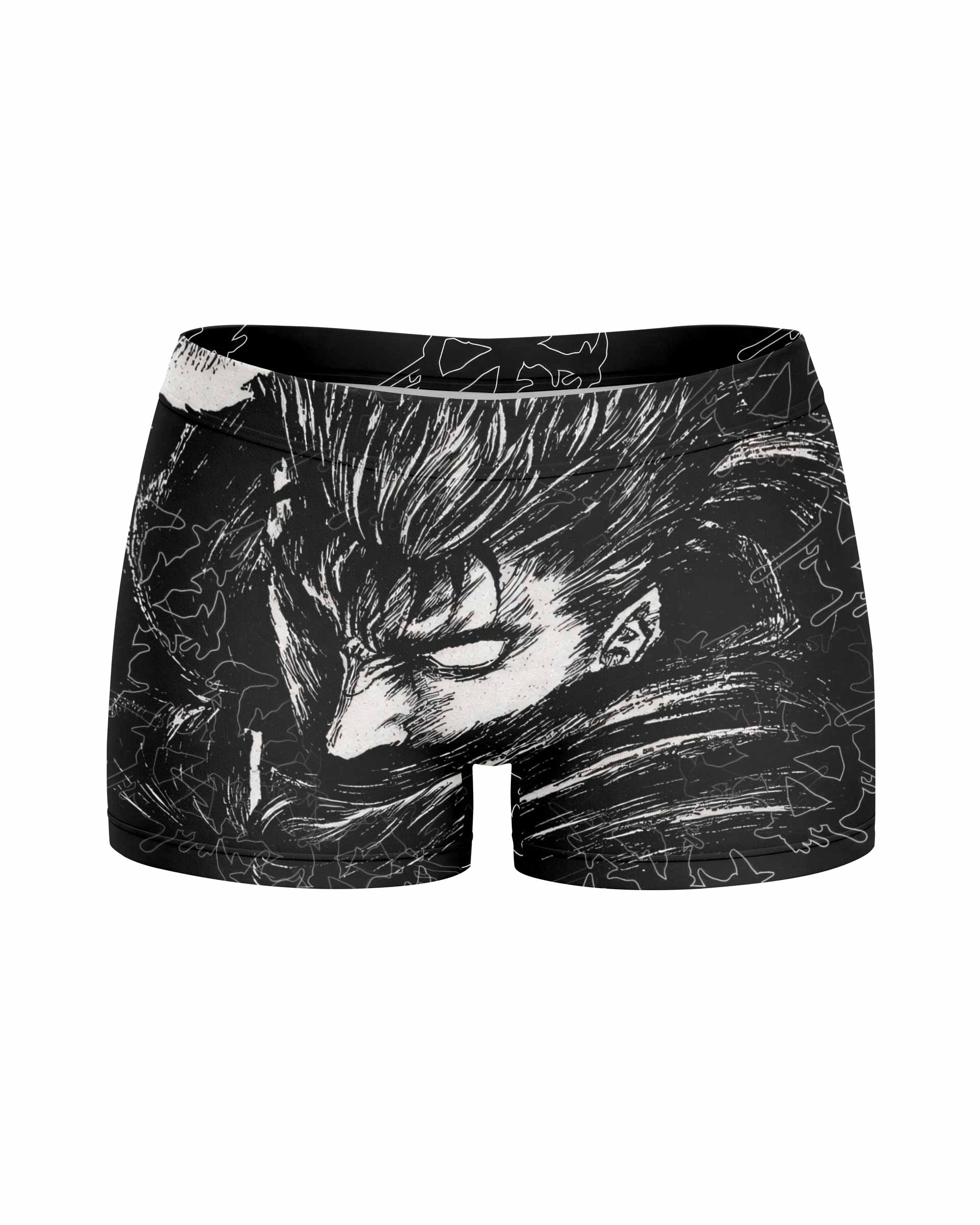 Berserk Forged In Blood Women's Yoga Shorts - front view mockup