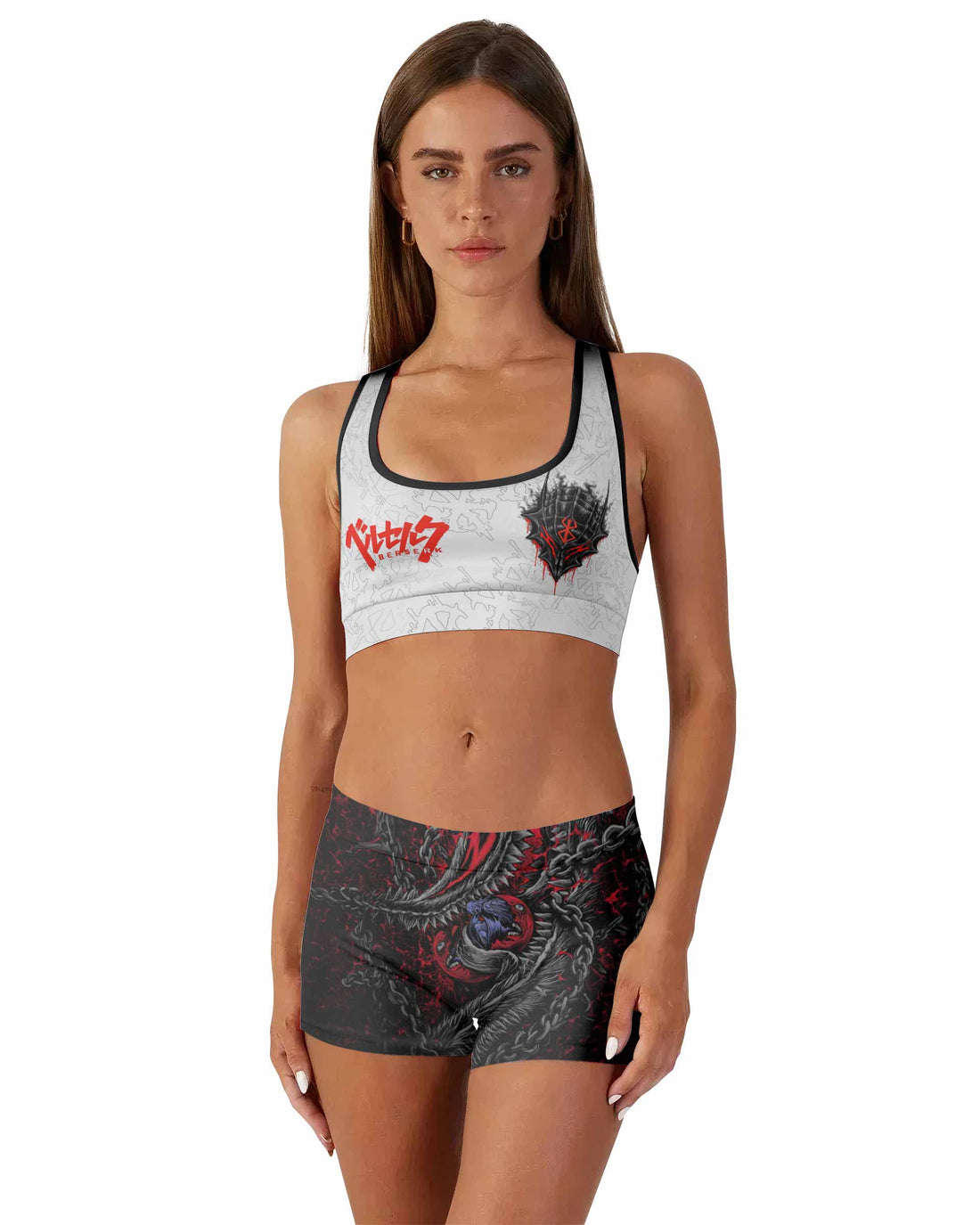 Berserk Berserker Armor Women's Workout Set - front lifestyle view