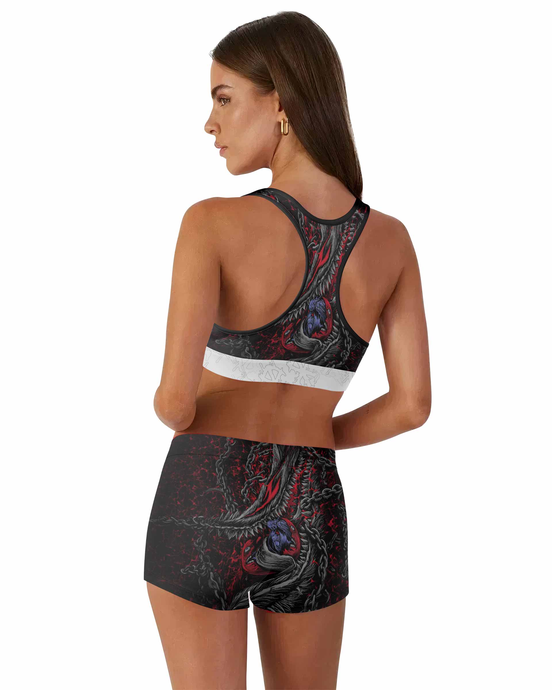 Berserk Berserker Armor Women's Workout Set - back lifestyle view