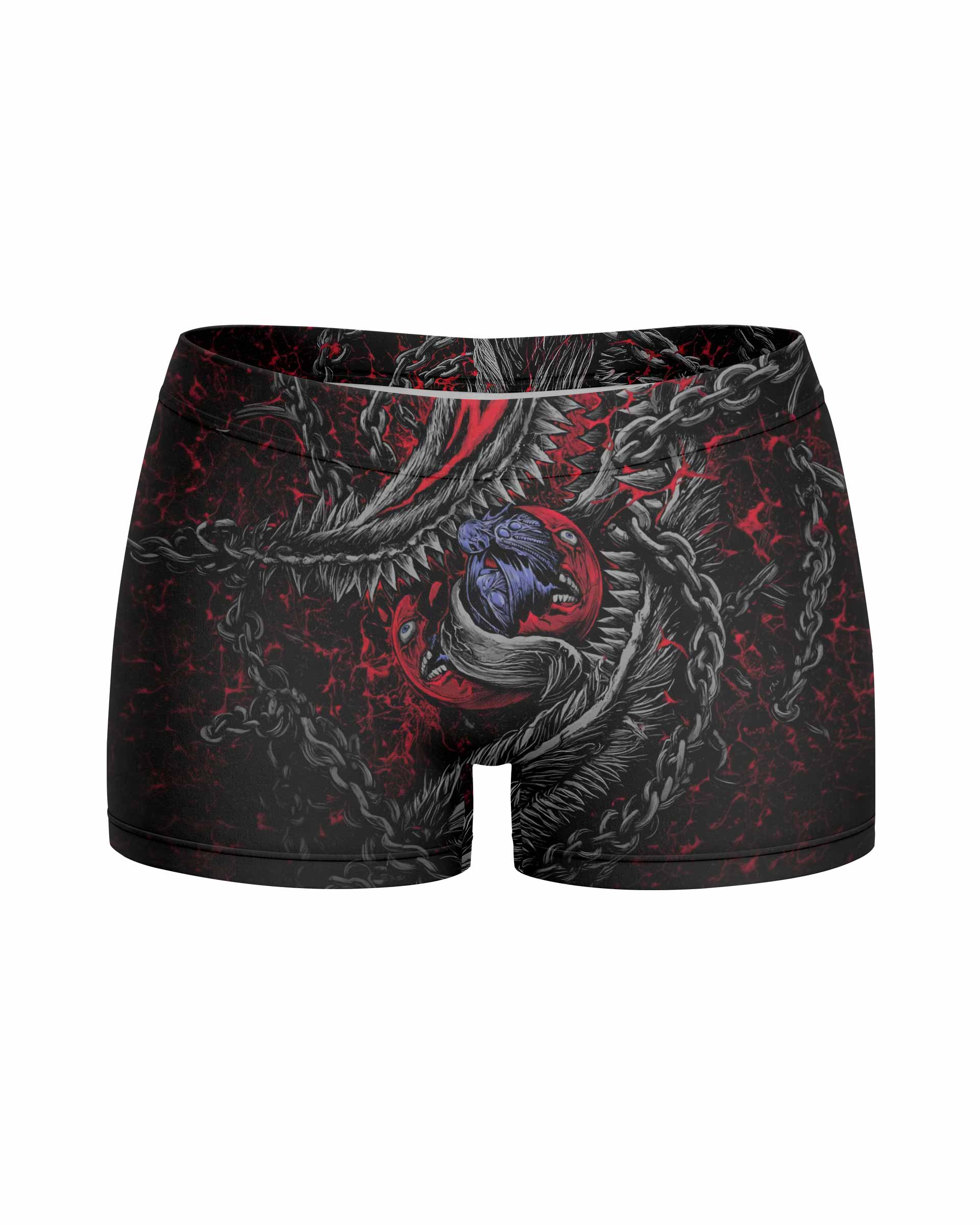 Berserk Berserker Armor Women's Yoga Shorts - front view mockup