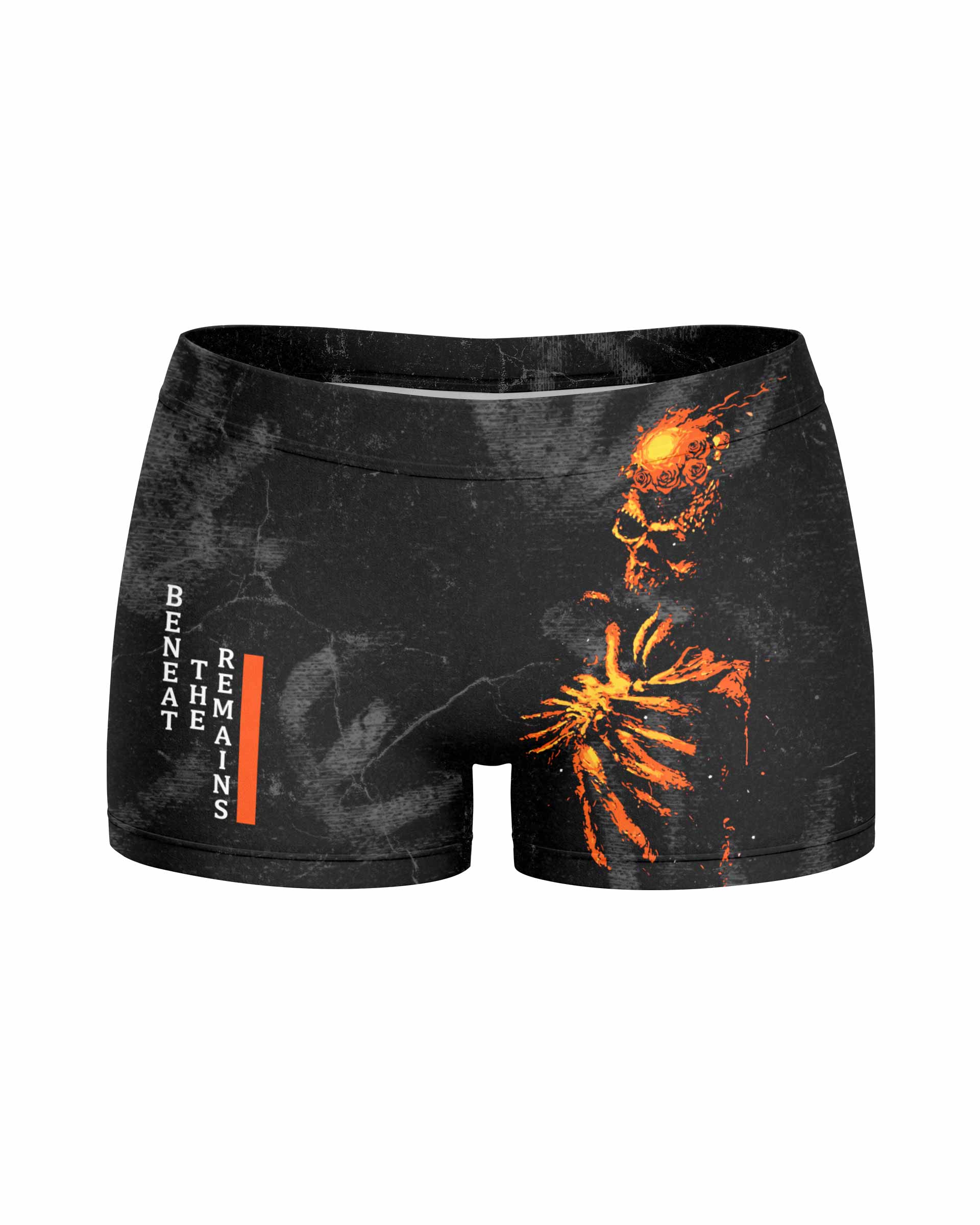 Sepultura Beneath the Remains Women's Yoga Shorts - front view mockup