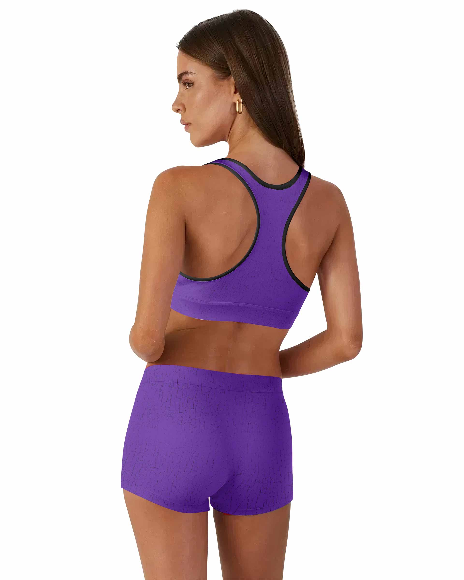 Born Again Black Sabbath Women's Workout Set - back lifestyle view