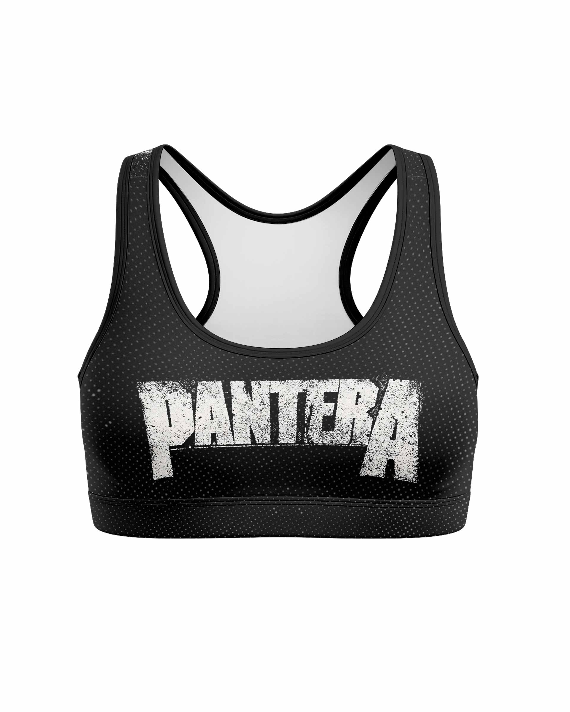 Vulgar Display of Power Pantera Women's Padded Sports Bra - front view mockup