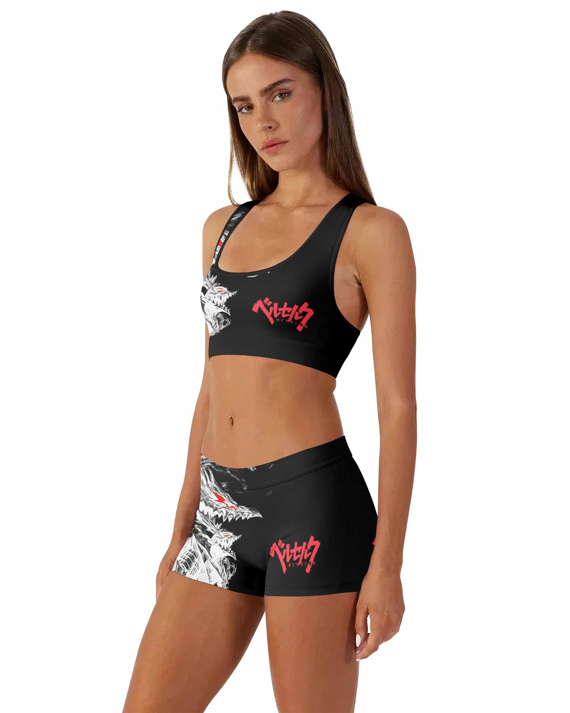 Berserk Guts Berserker Armor Women's Workout Set - side lifestyle view