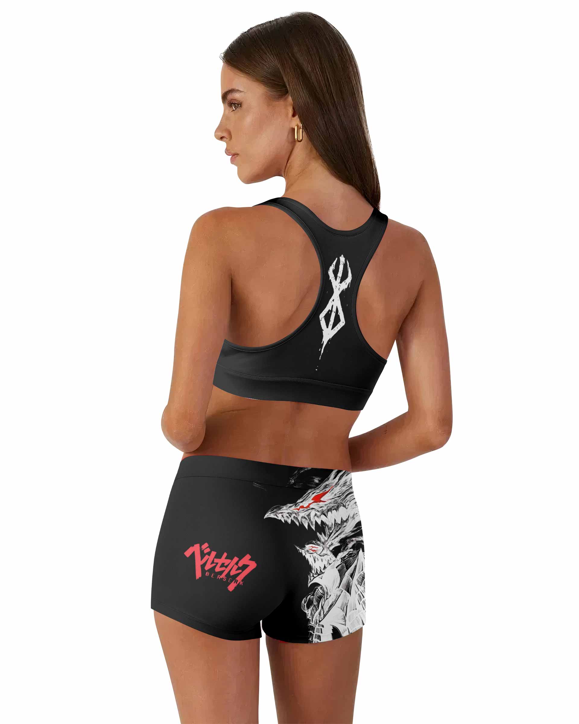 Berserk Guts Berserker Armor Women's Workout Set - back lifestyle view