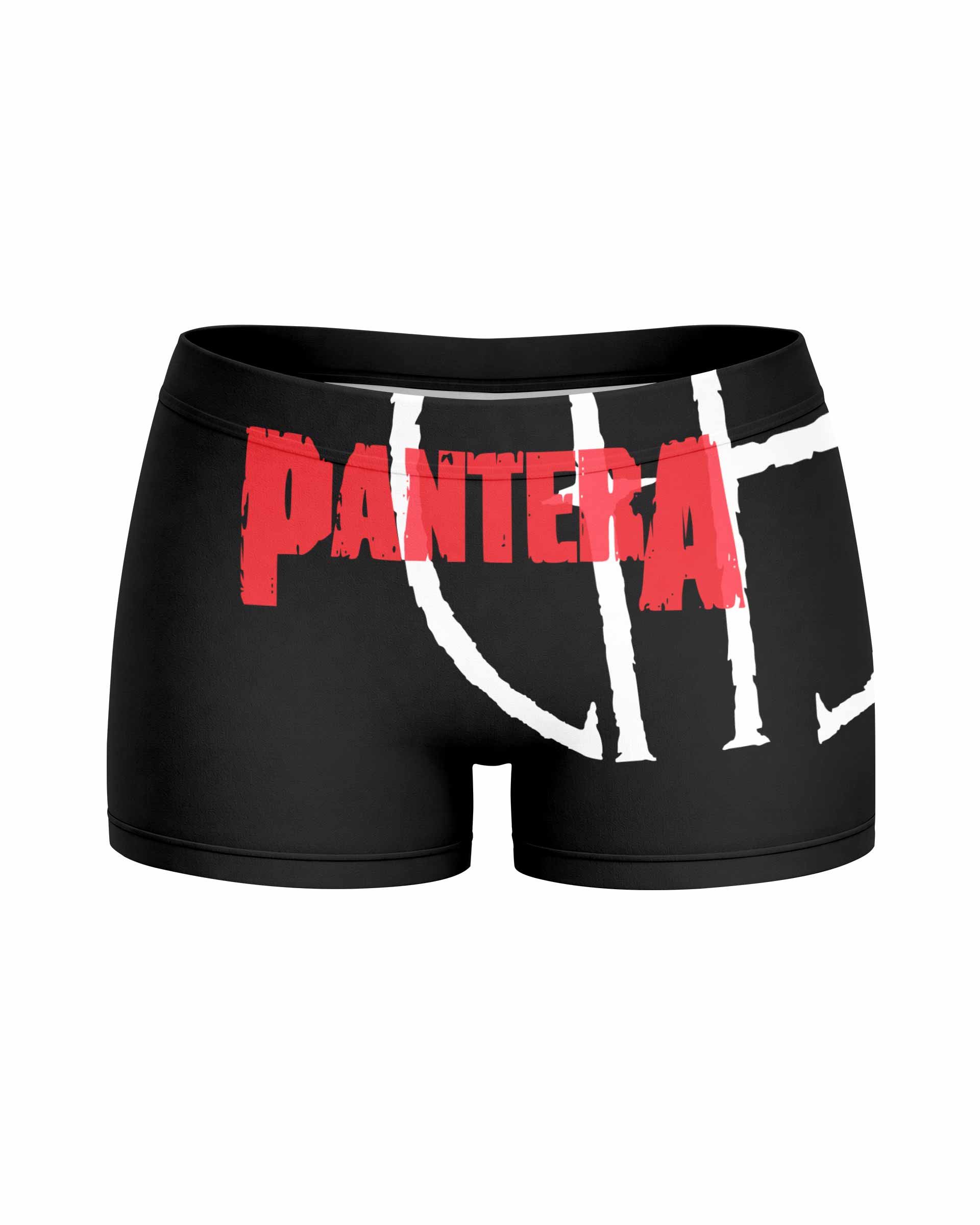 Pantera Cowboys From Hell Logo Women's Yoga Shorts - front view mockup