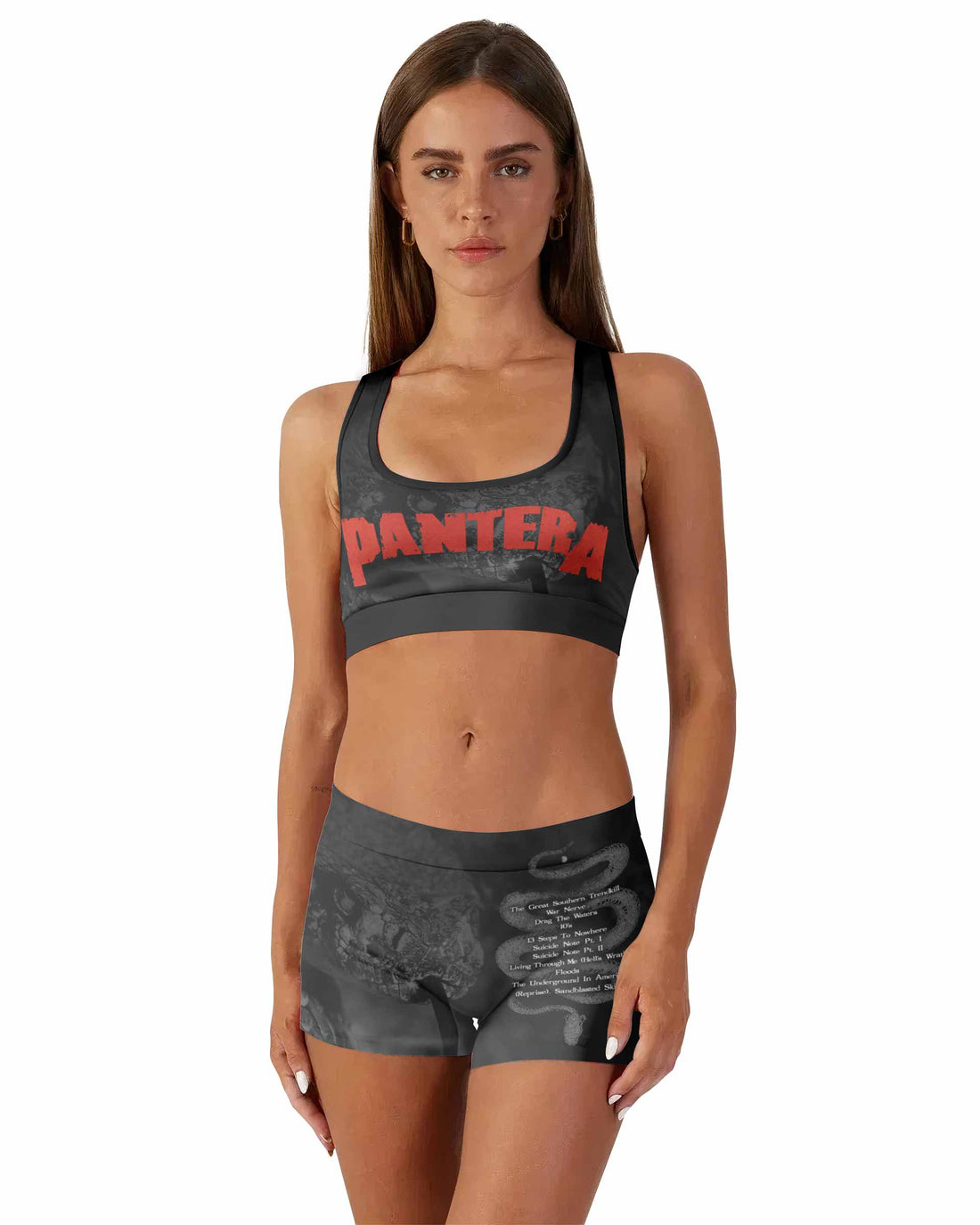 Pantera The Great Southern Trendkill Women's Workout Set - front lifestyle view