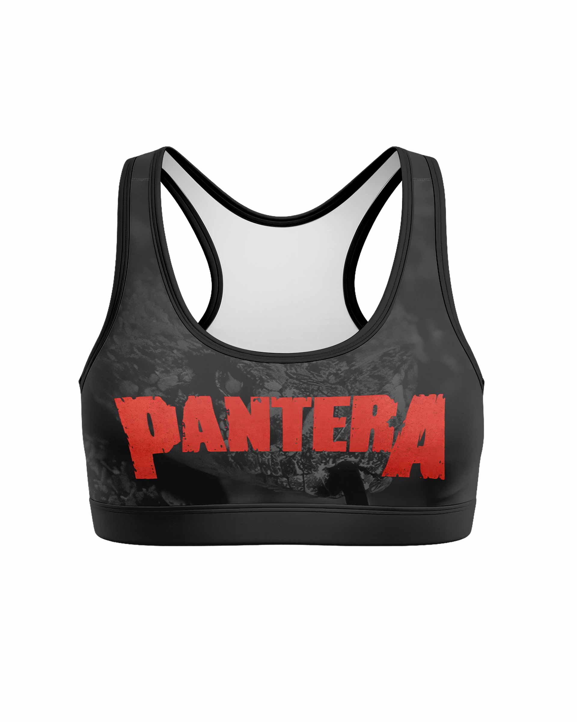 Pantera The Great Southern Trendkill Women's Padded Sports Bra - front view mockup