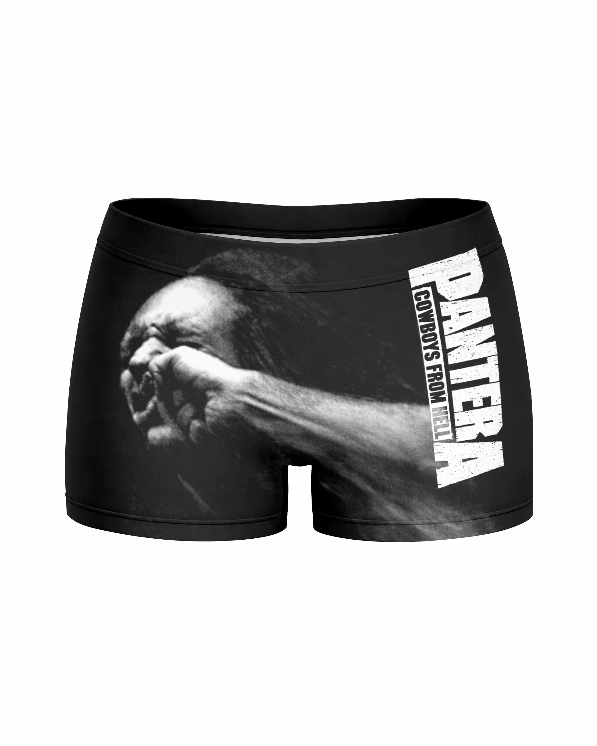 Pantera Stronger Than All Women's Yoga Shorts - front view mockup