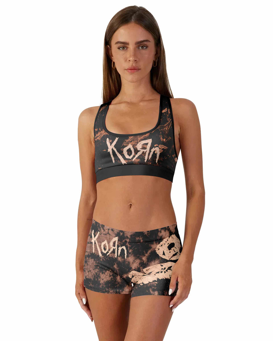 Korn Are You Ready Women's Workout Set - front lifestyle view