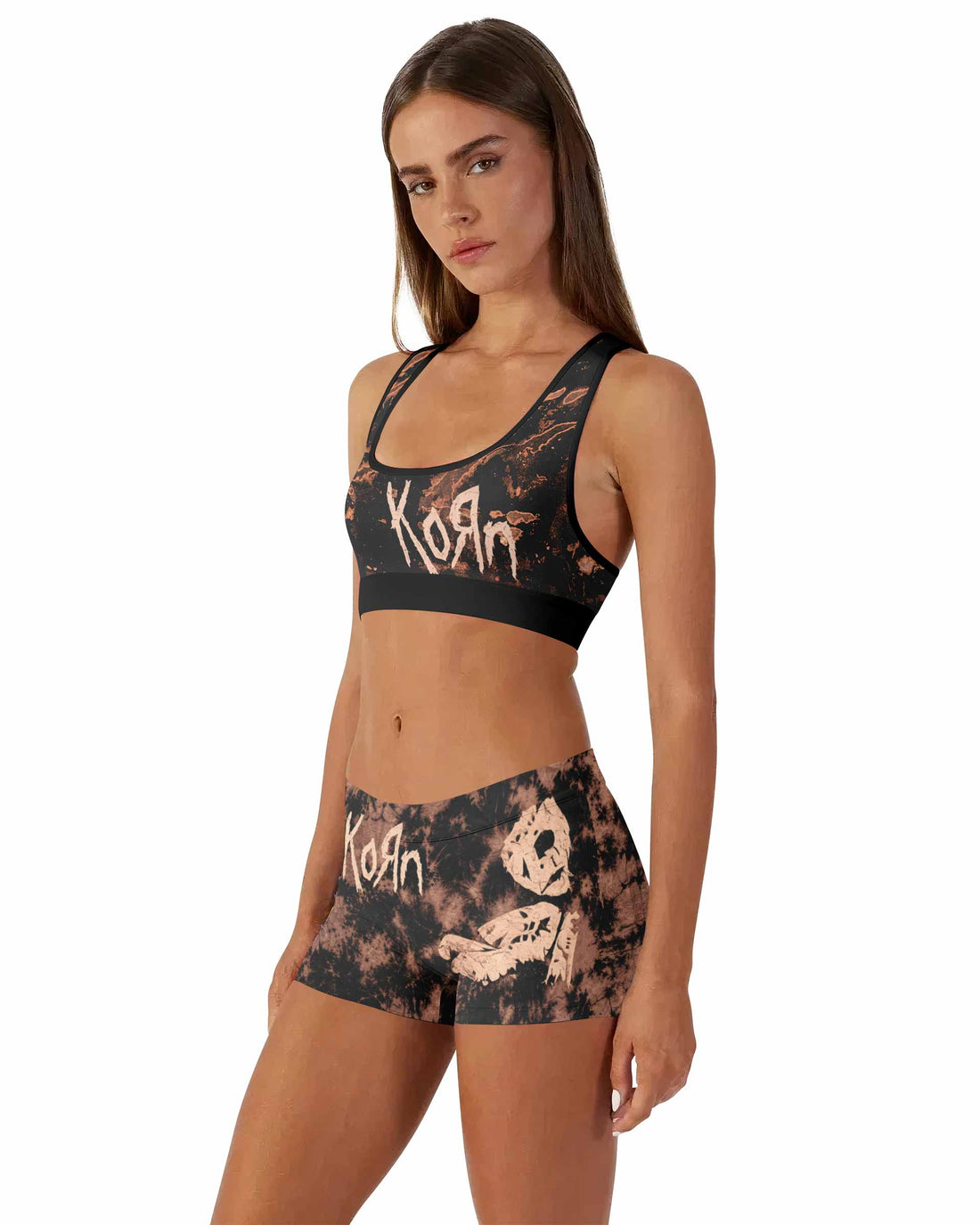 Korn Are You Ready Women's Workout Set - front lifestyle view