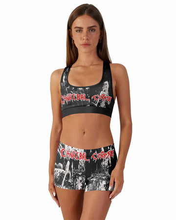 Cannibal Corpse Horror Women's Workout Set - front lifestyle view