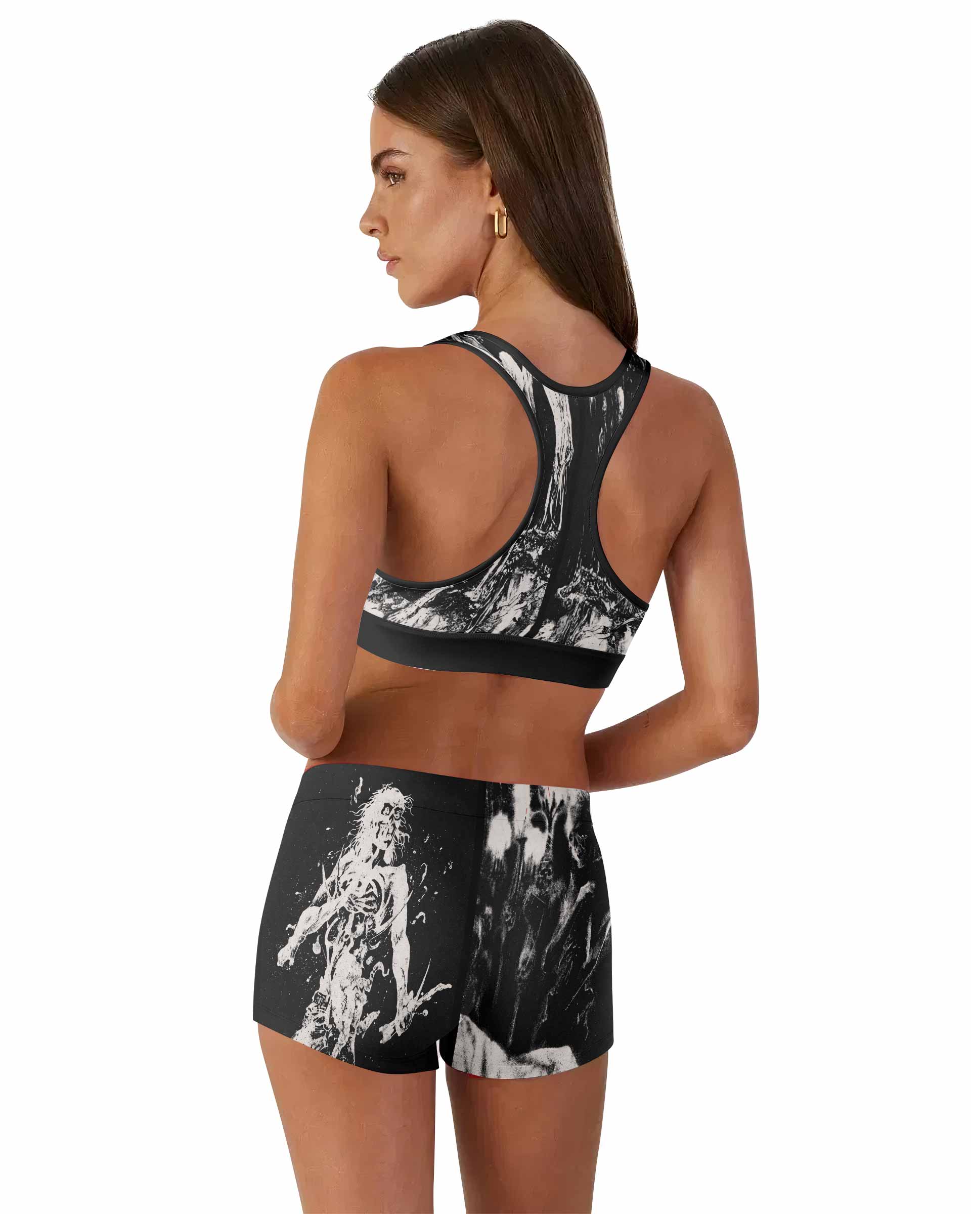 Cannibal Corpse Horror Women's Workout Set - back lifestyle view