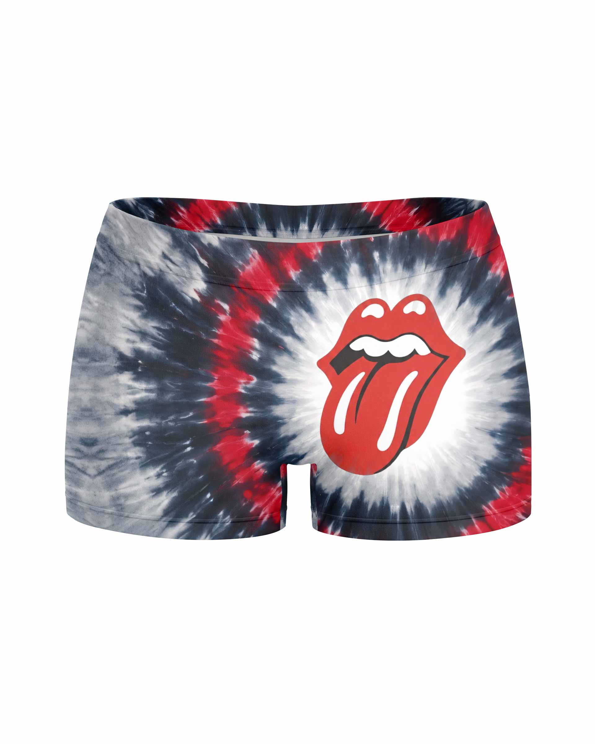 The Rolling Stones Women's Yoga Shorts - front view mockup