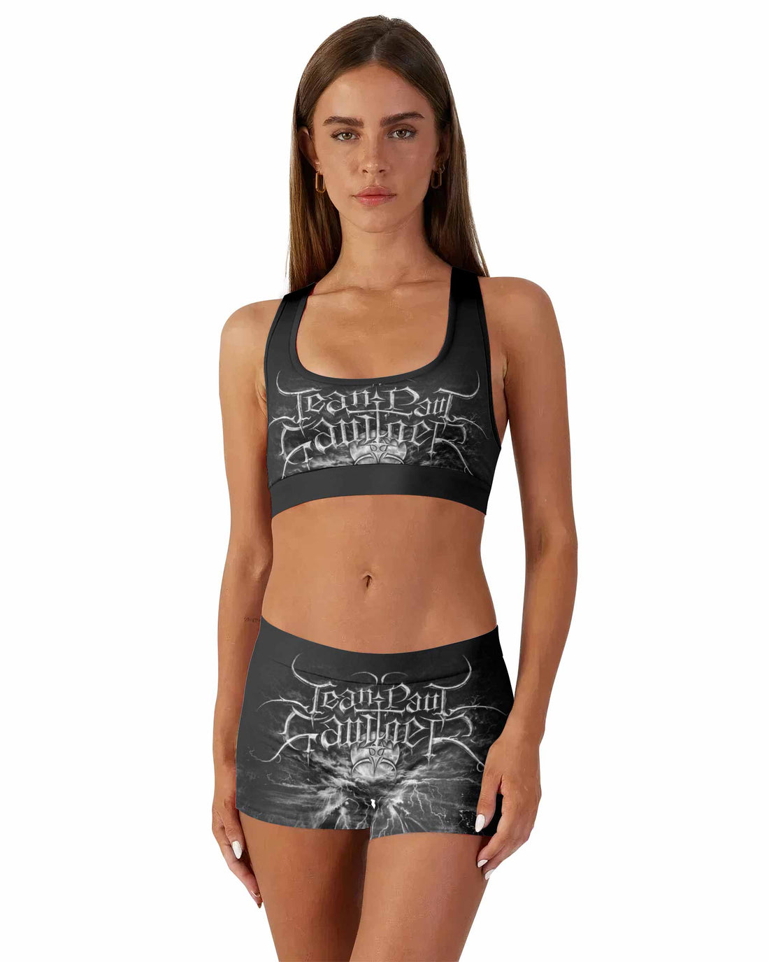 Jean Paul Gaultier Satan Women's Workout Set - front lifestyle view
