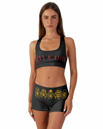 Guns N' Roses Appetite for Destruction Women's Workout Set - front lifestyle view