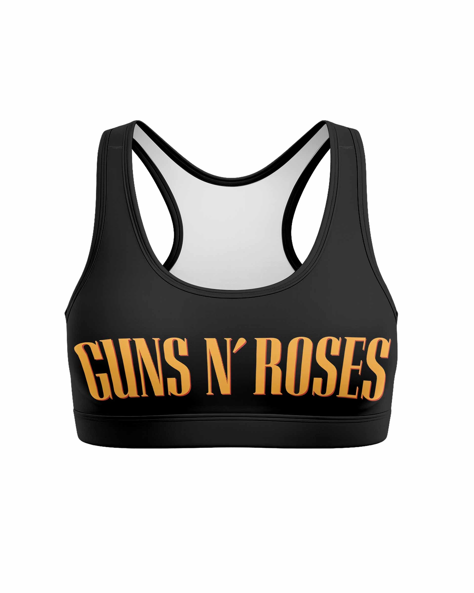 Appetite for Destruction Guns N' Roses Women's Padded Sports Bra - front view mockup
