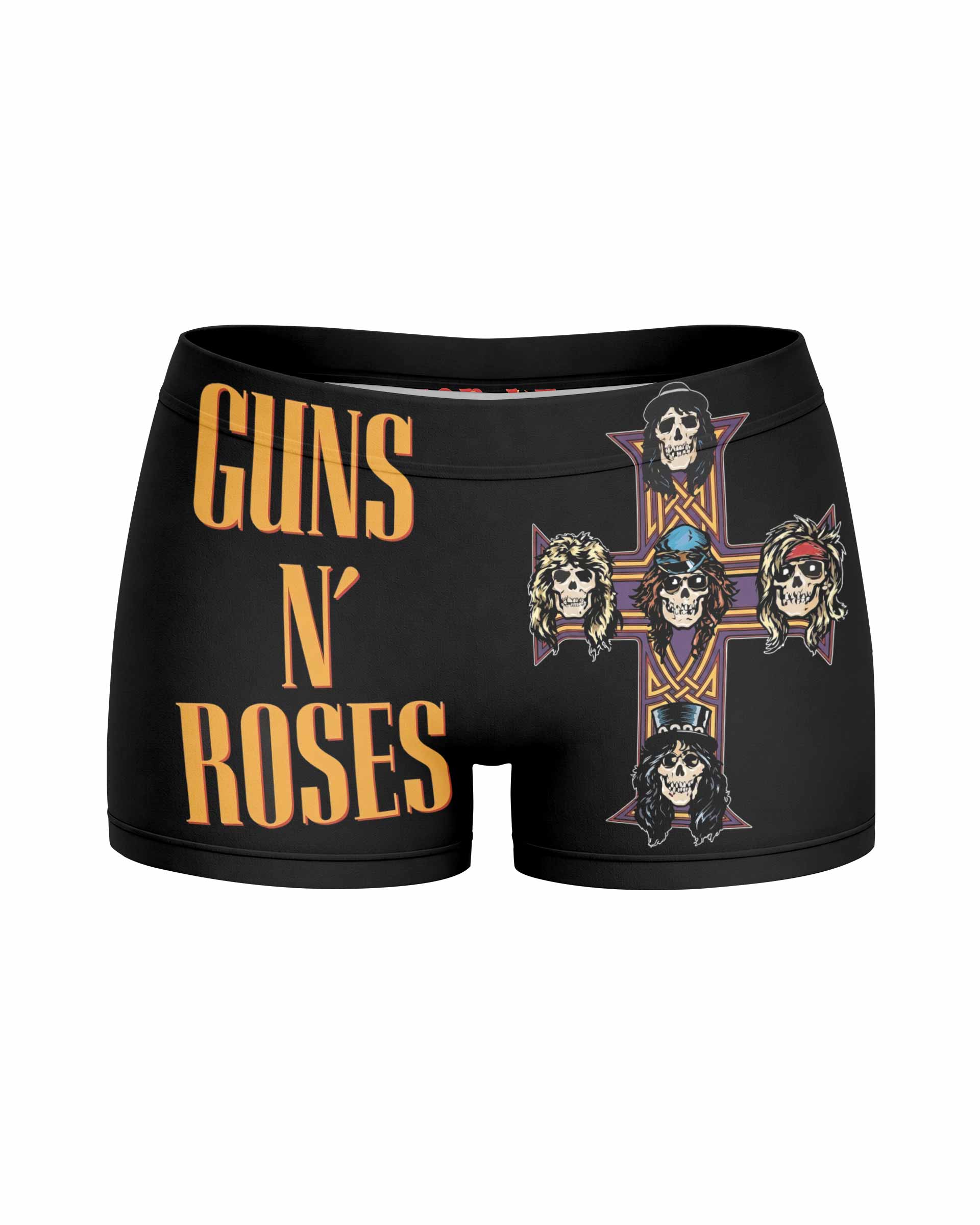 Appetite for Destruction Guns N' Roses Women's Yoga Shorts - front view mockup