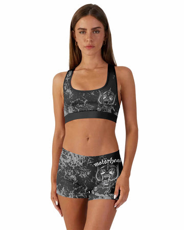 Motörhead The Wörld Is Yours Women's Workout Set - front lifestyle view