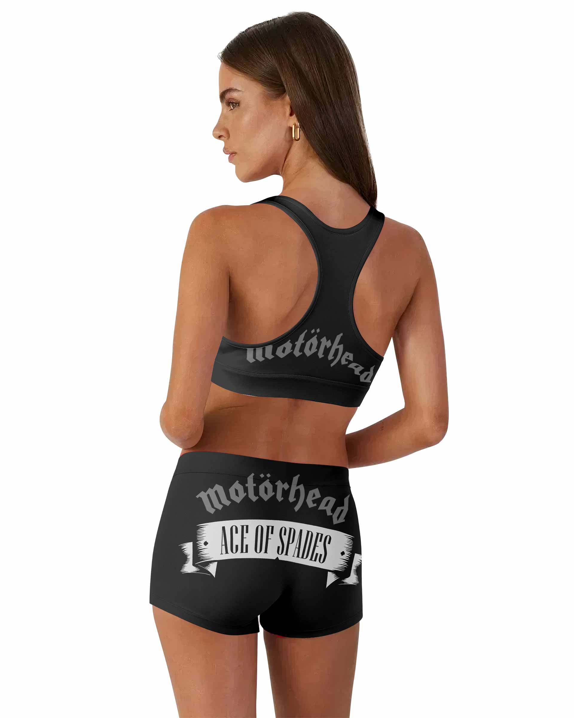 Motörhead Ace of Spades Women's Workout Set - back lifestyle view