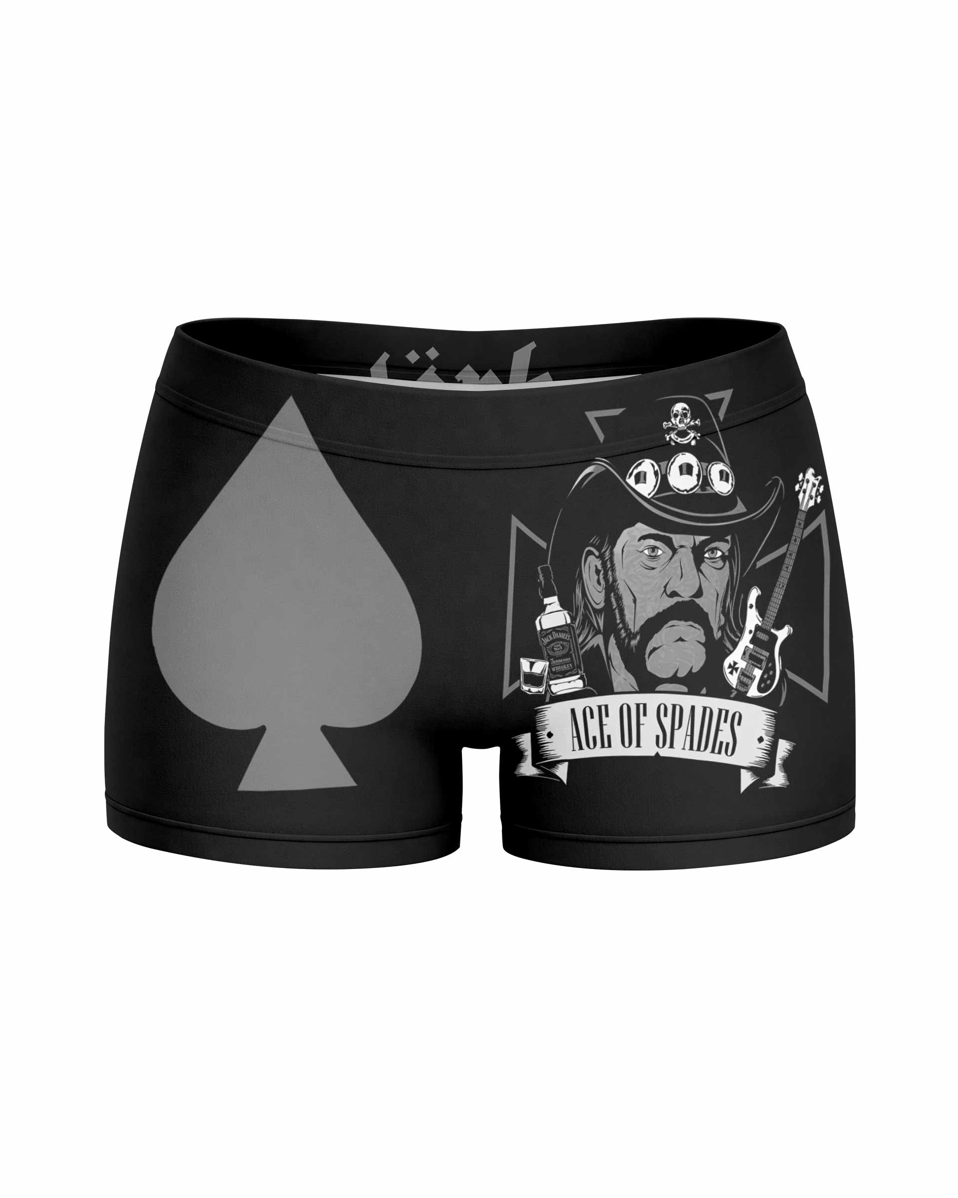 Motörhead Ace of Spades Women's Yoga Shorts - front view mockup
