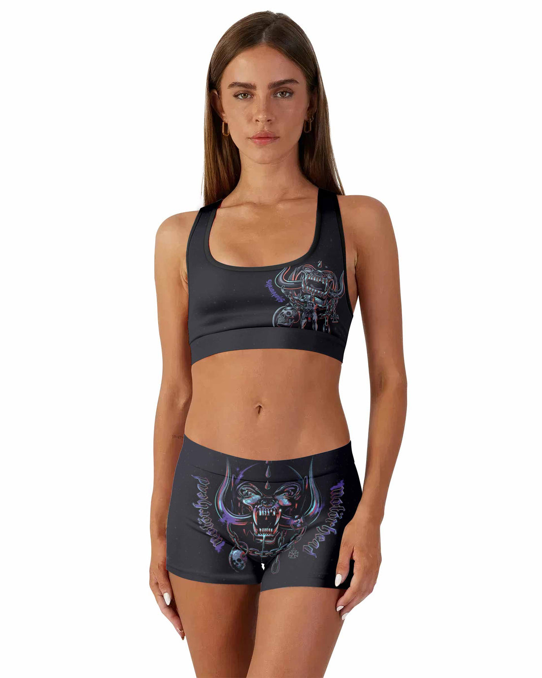 Motörhead England 1978 Women's Workout Set - front lifestyle view