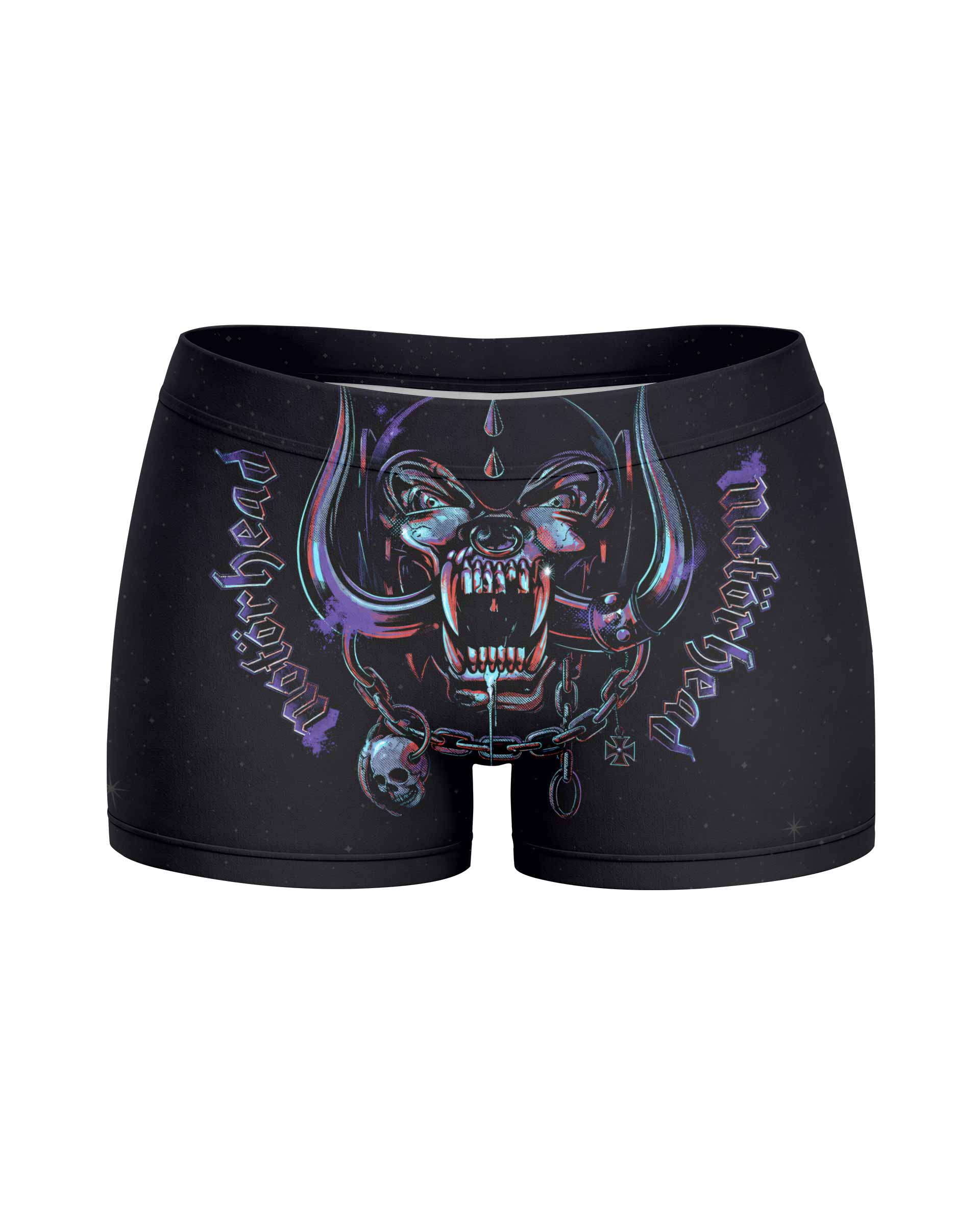 Motörhead England 1978 Women's Yoga Shorts - front view mockup