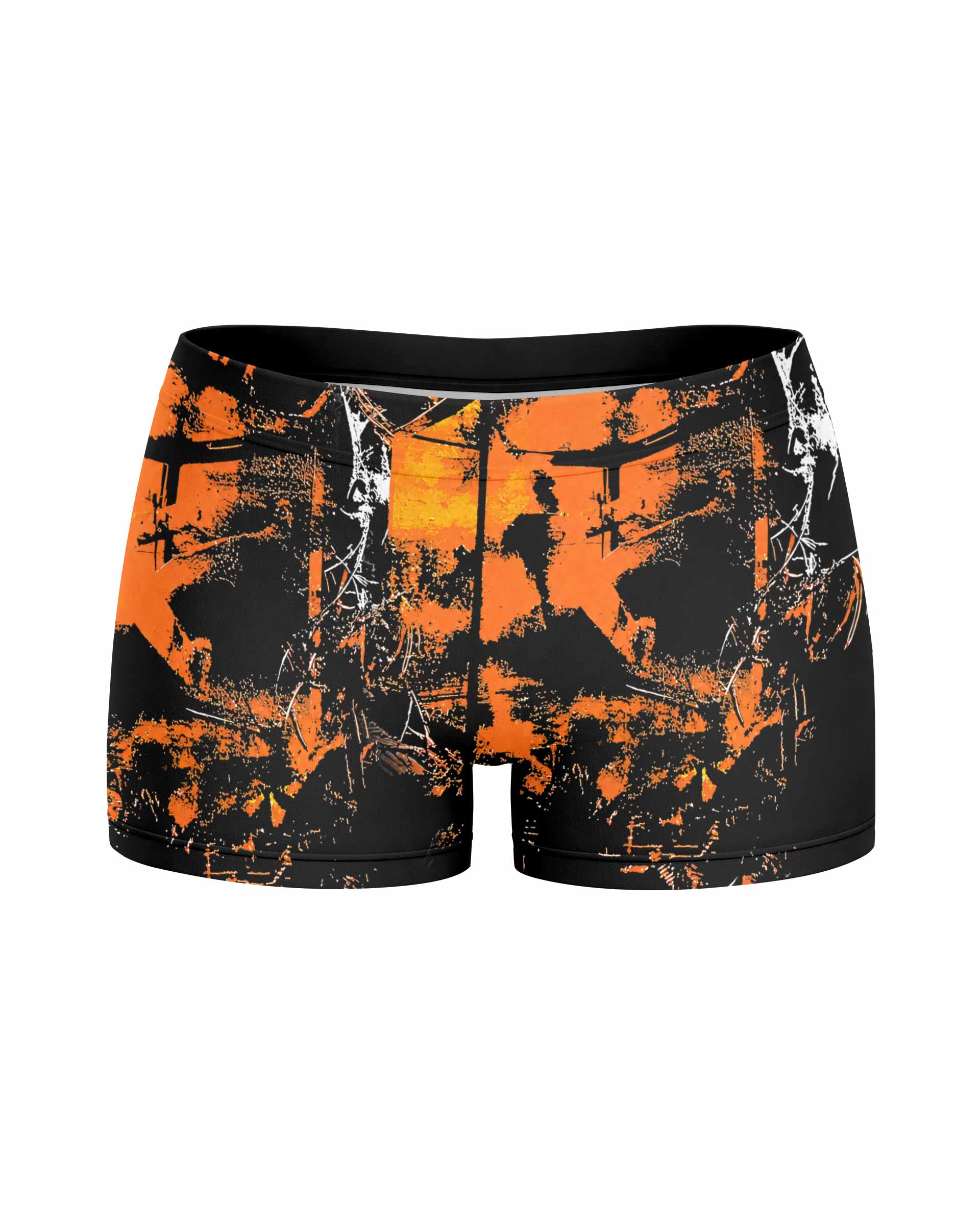 Deftones Etombed Women's Yoga Shorts - front view mockup