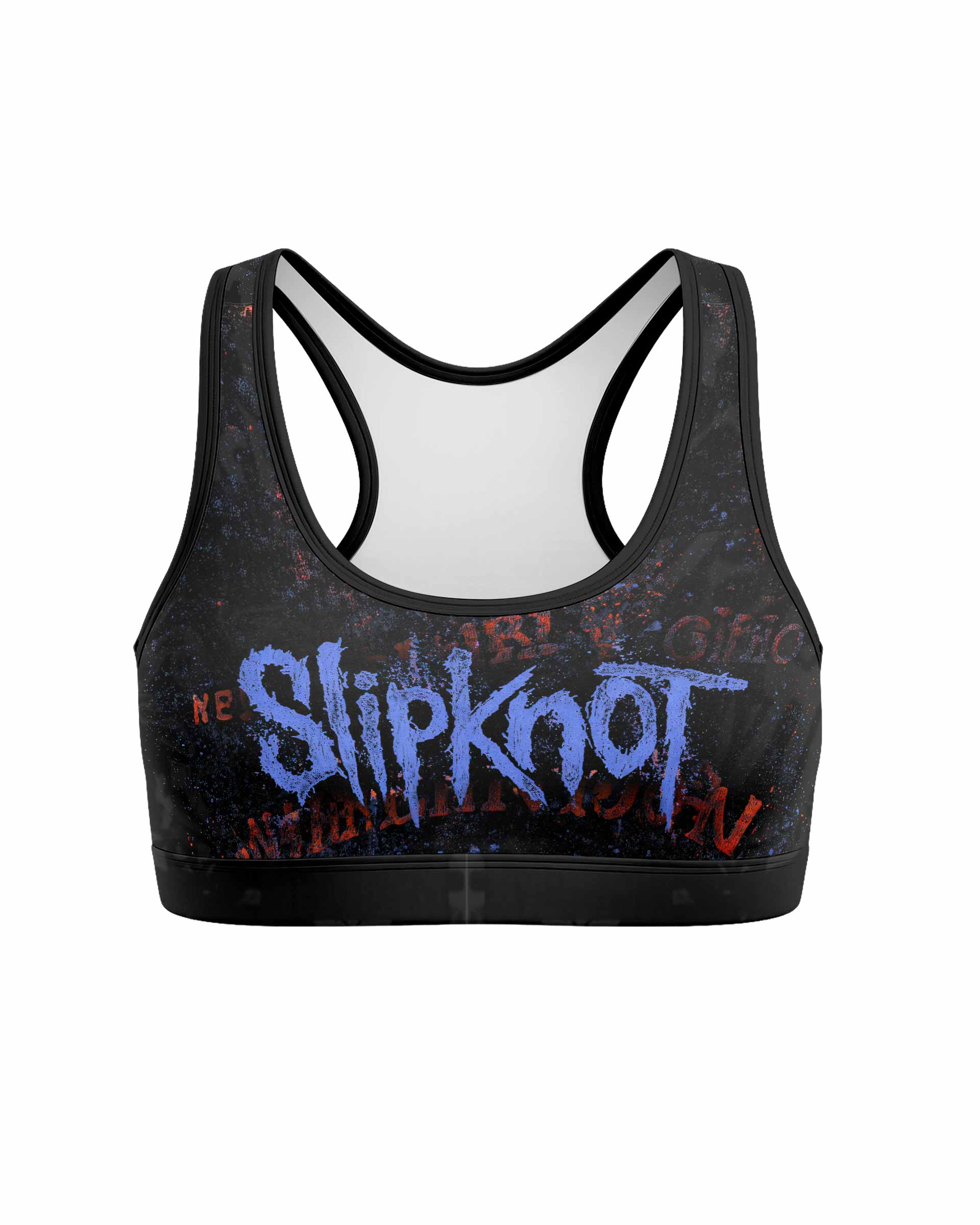 Slipknot Welcome To 1999 Women's Padded Sports Bra - front view mockup