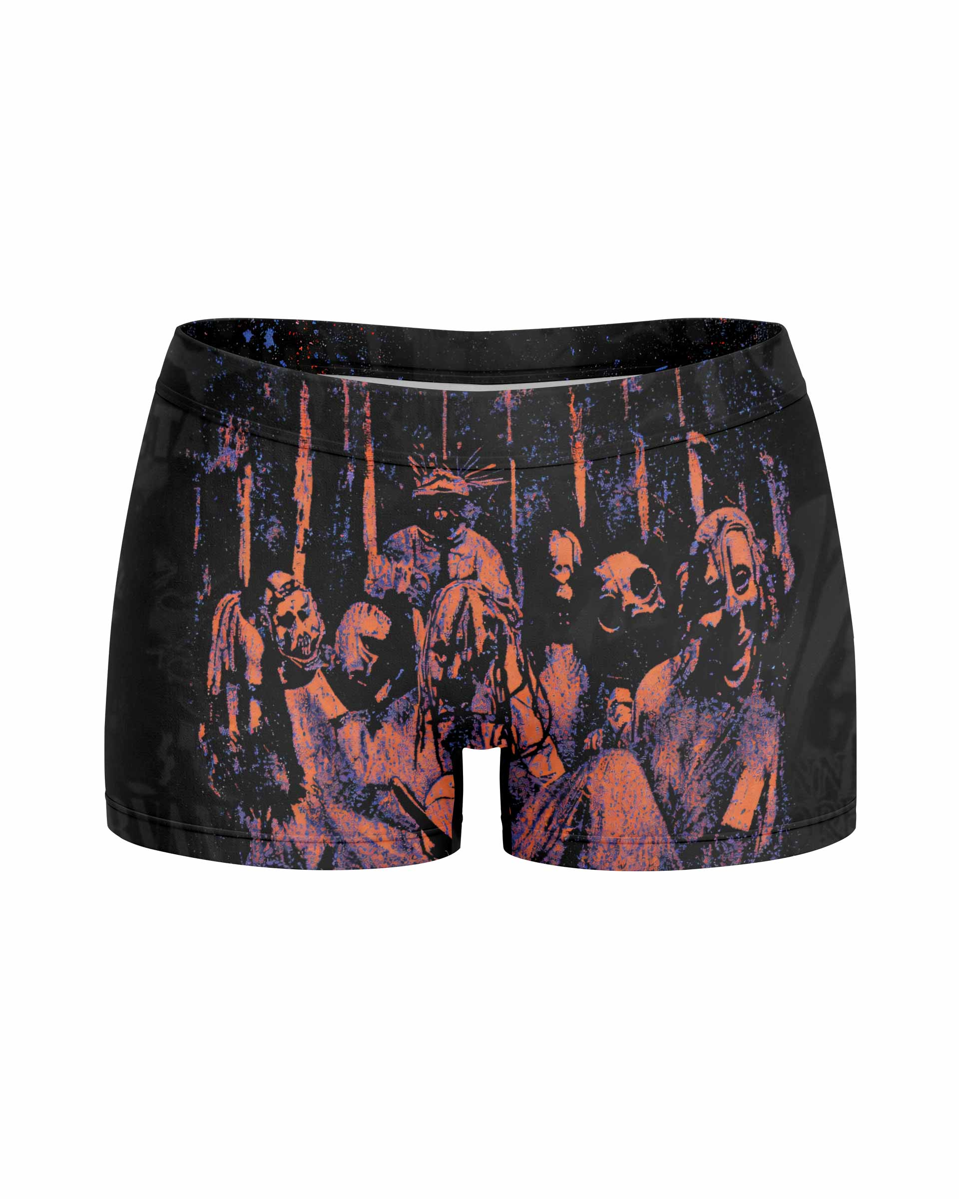 Slipknot Welcome To 1999 Women's Yoga Shorts - front view mockup