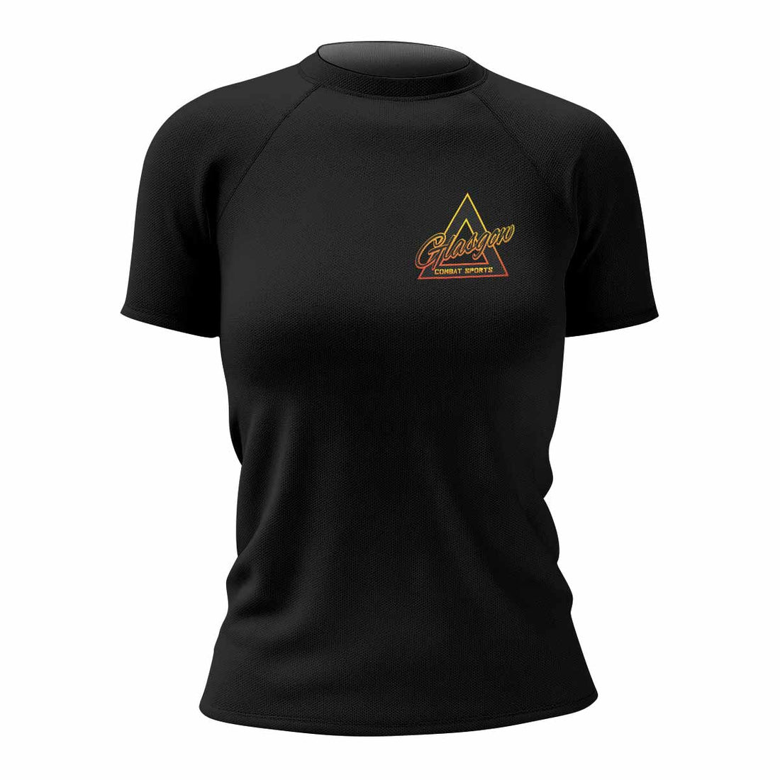 White Ranked Cthulhu Women's Rash Guard Short Sleeve – front and back view