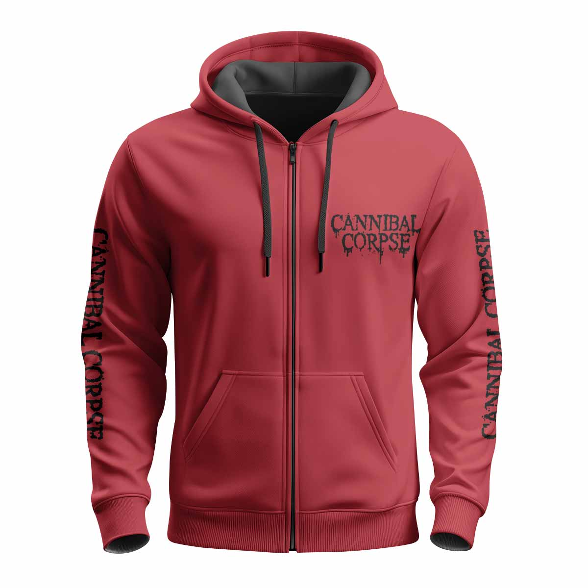 Cannibal Corpse Zip Up Hoodie - front view mockup