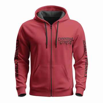 Cannibal Corpse Zip Up Hoodie - front view mockup