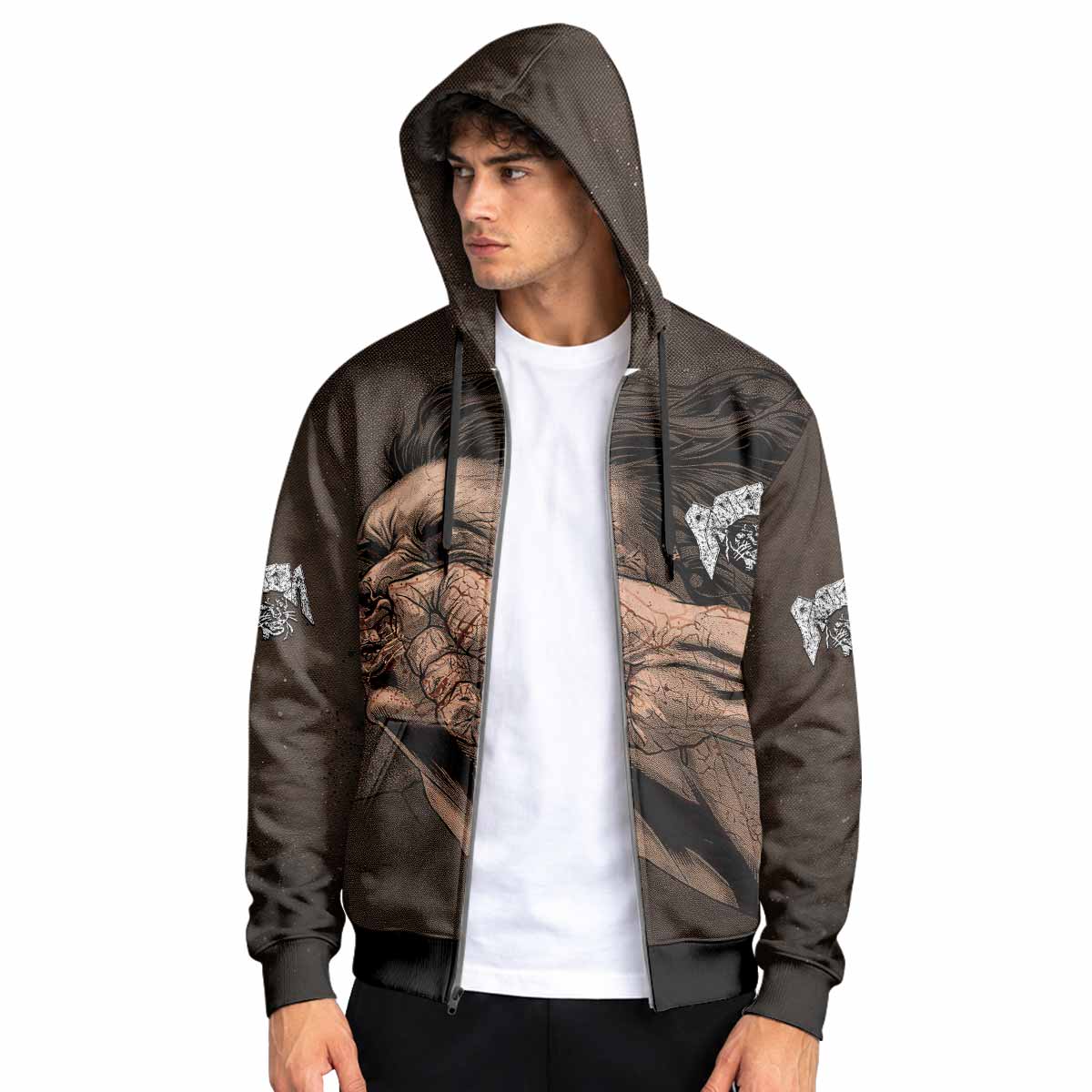 Pantera Vulgar Display Of Control Zip Up Hoodie - men's lifestyle view