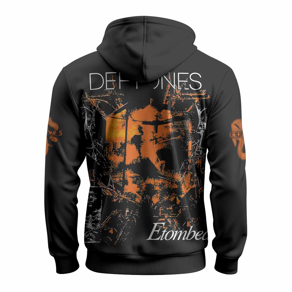 Deftones Etombed Zip Up Hoodie - back view mockup