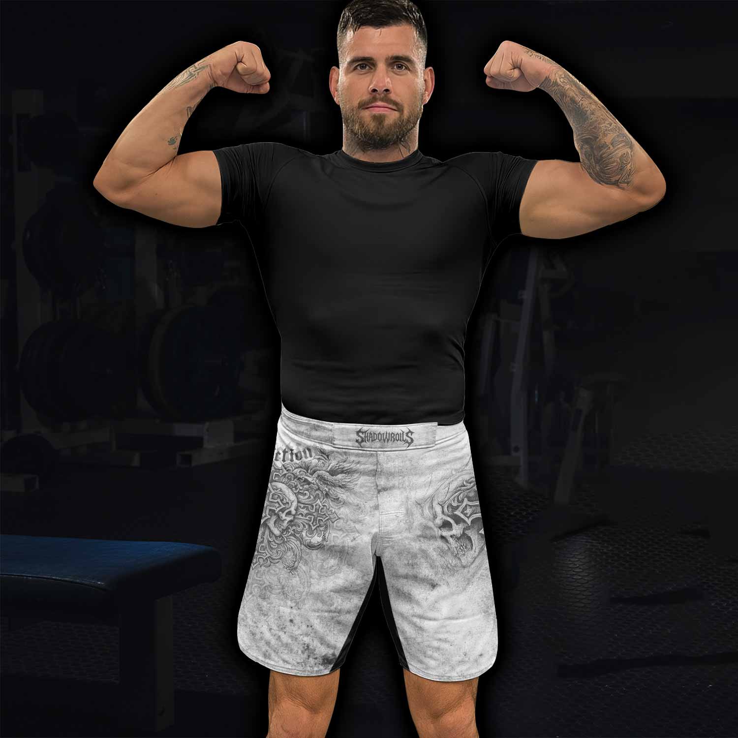 Afflicted Cross Fight Shorts - lifestyle view