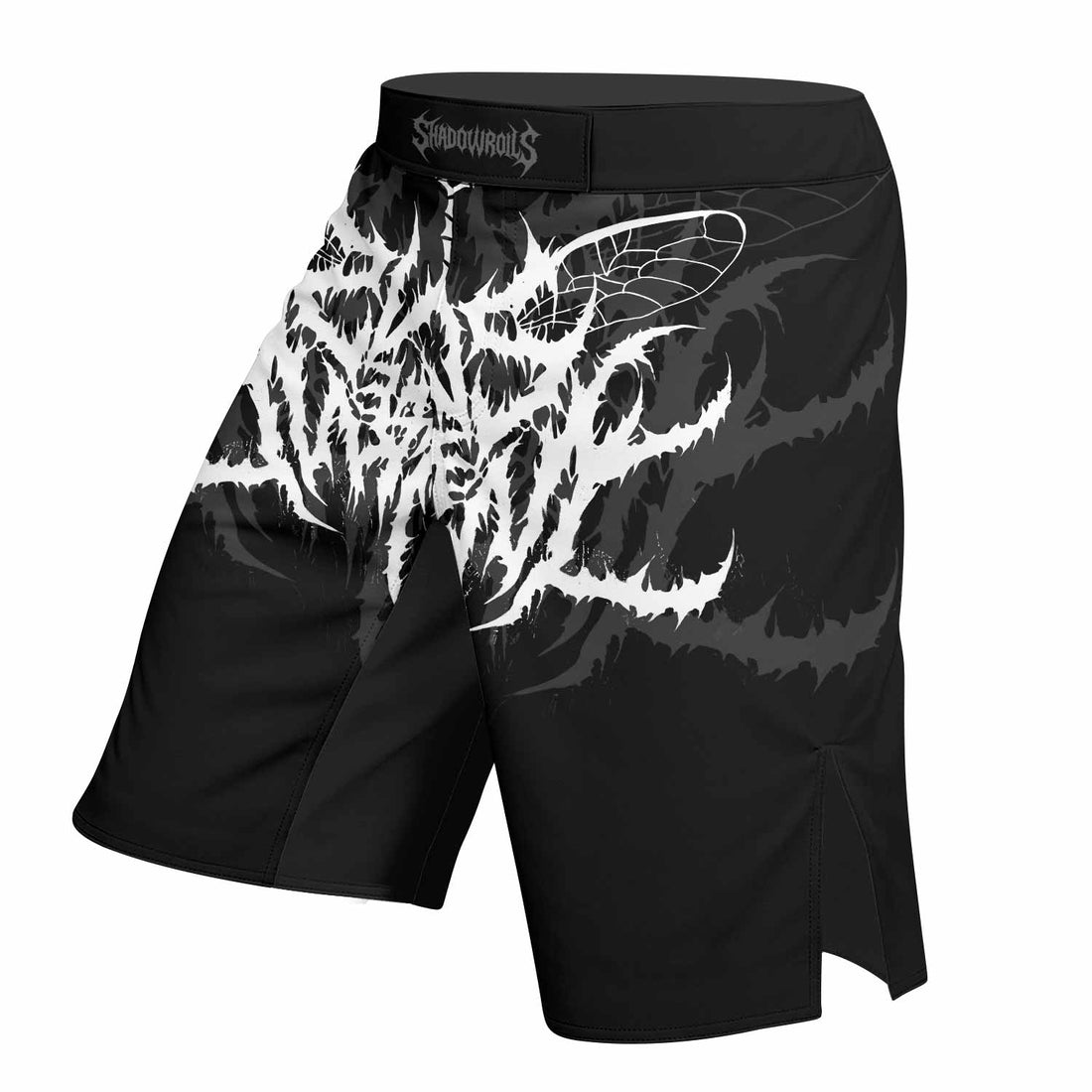 Angelmaker Demon Fight Shorts - right side mockup