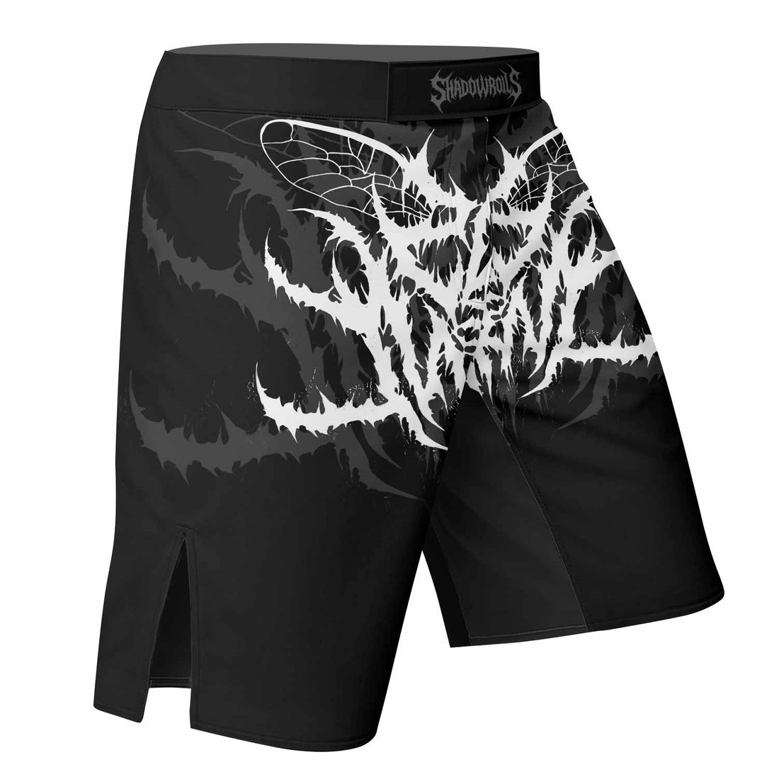 Angelmaker Demon Fight Shorts - right side mockup
