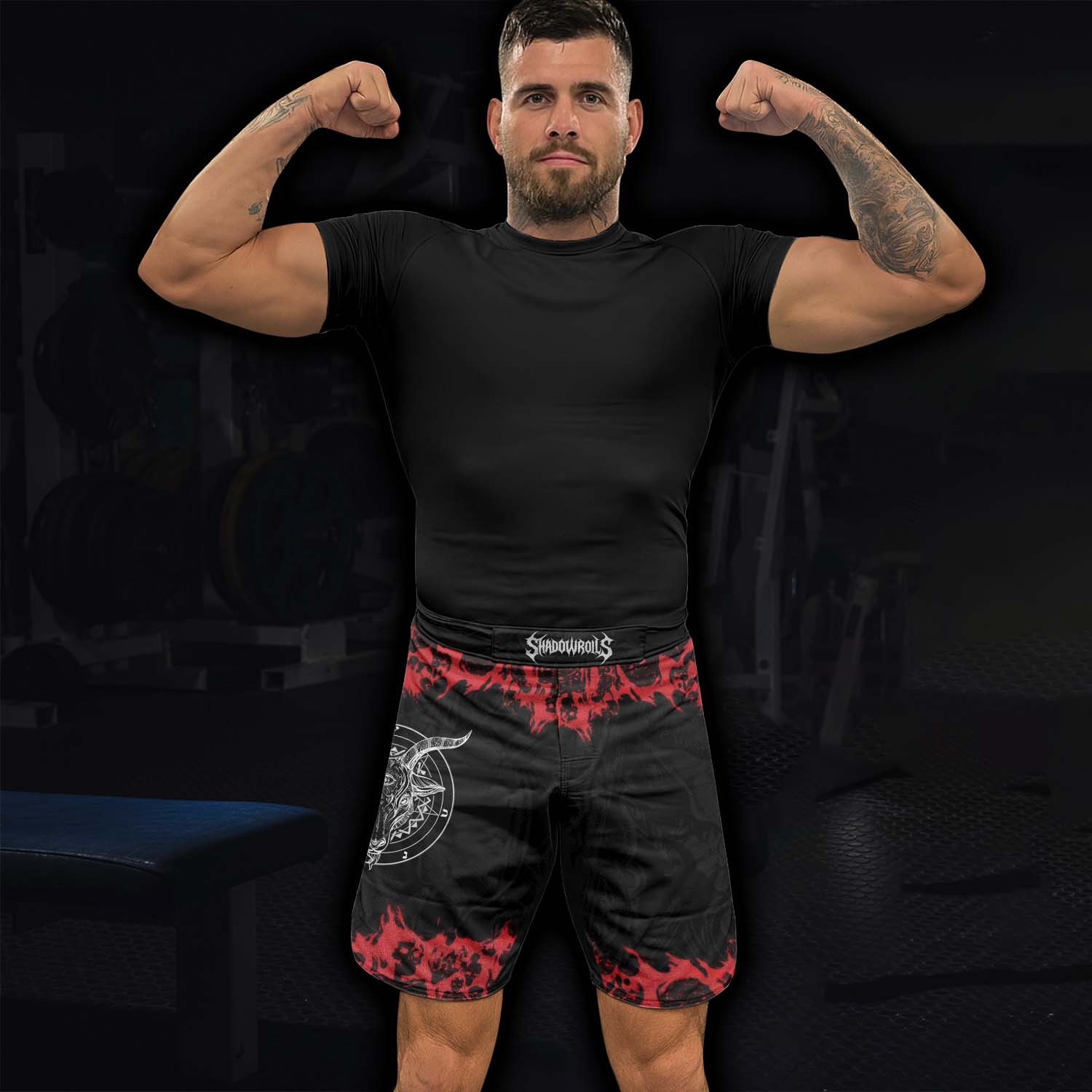 Baphomet Seal Fight Shorts