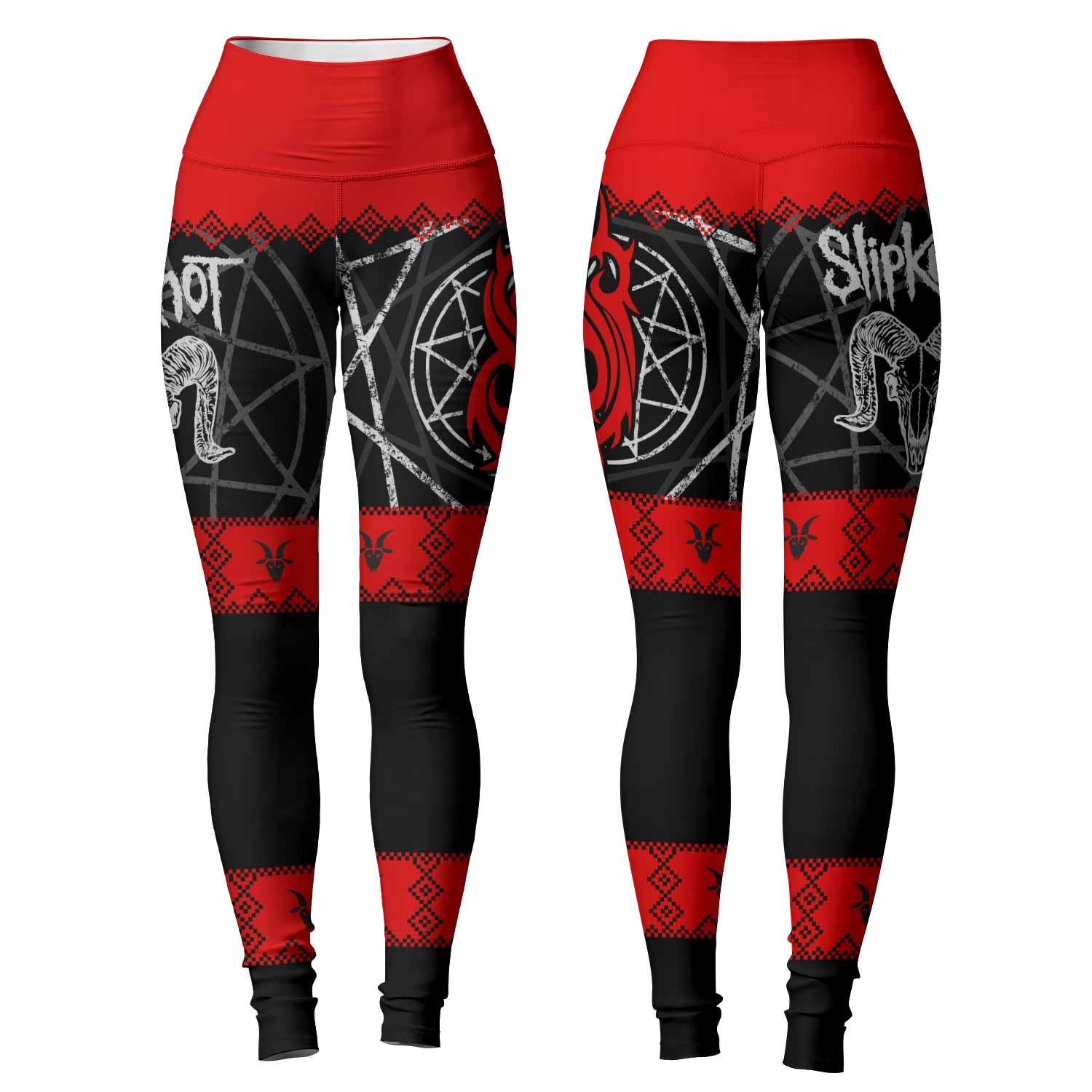 Baphomet Slipknot Women's Leggings - front and back view