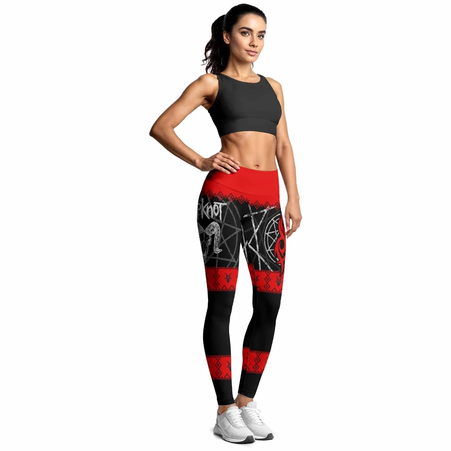 Baphomet Slipknot Women's Leggings - lifestyle view