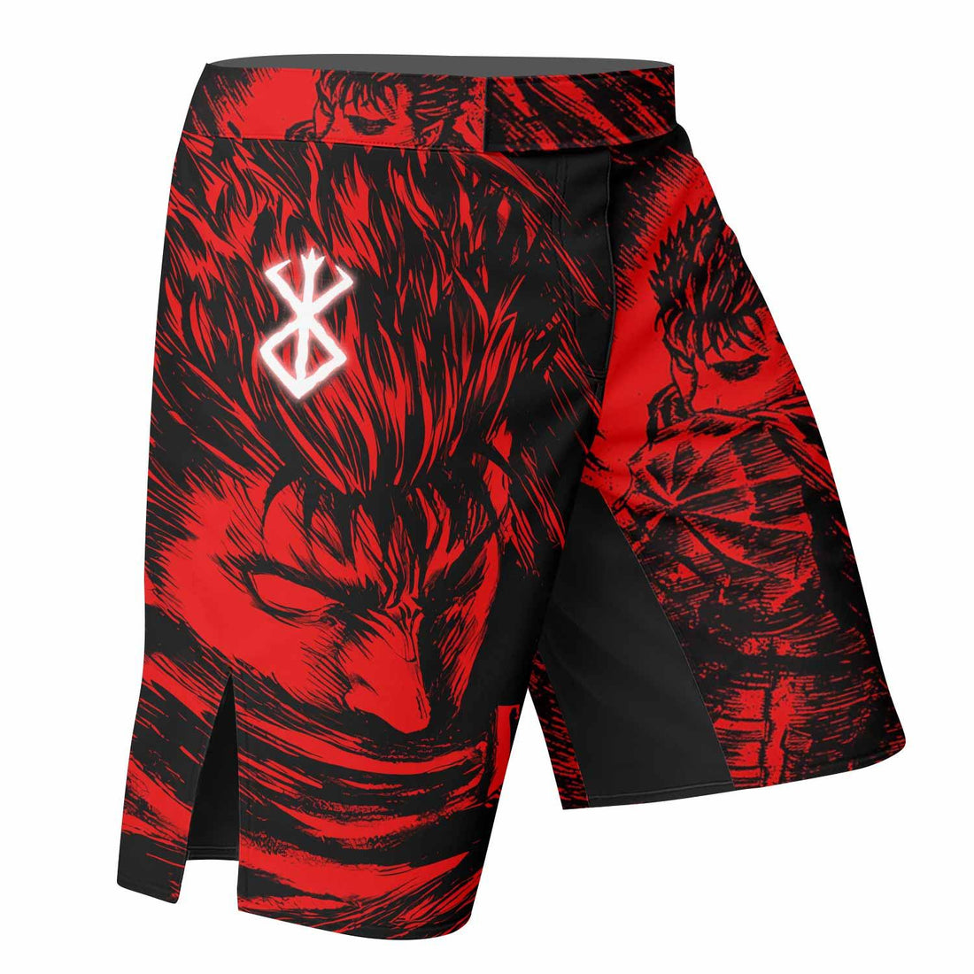 Berserk Guts Mixed Martial Arts Shorts - right side mockup