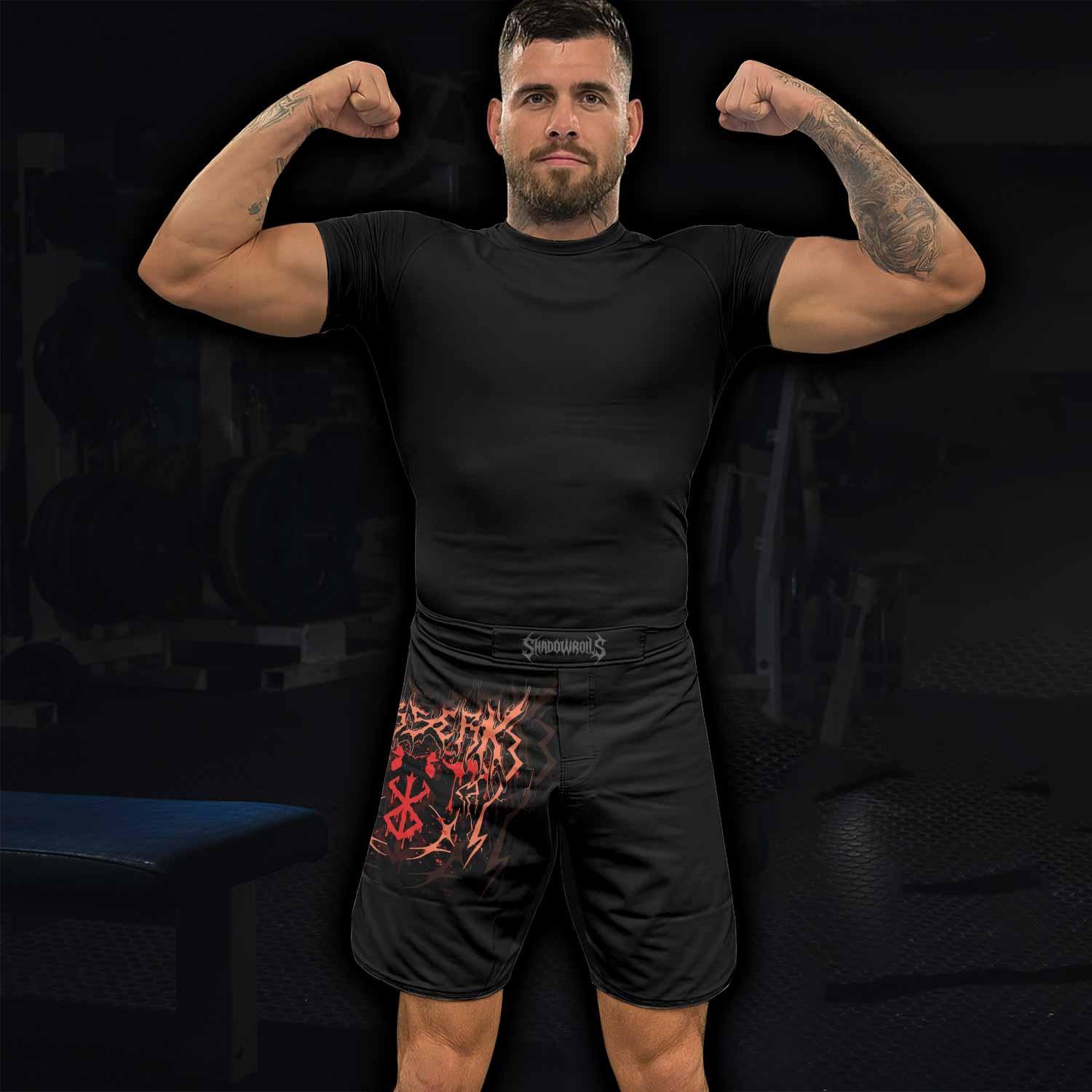 Berserker's Oath Mixed Martial Arts Shorts - lifestyle view