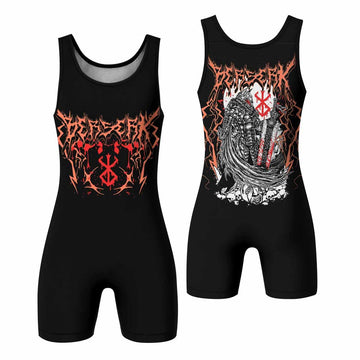 Berserker’s Oath Wrestling Singlet - front and back view