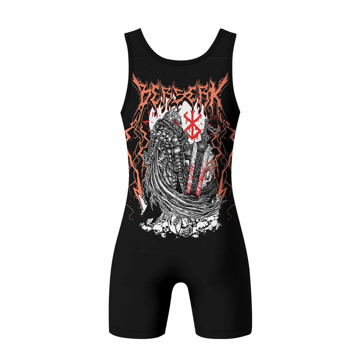 Berserker’s Oath Wrestling Singlet - back view mockup