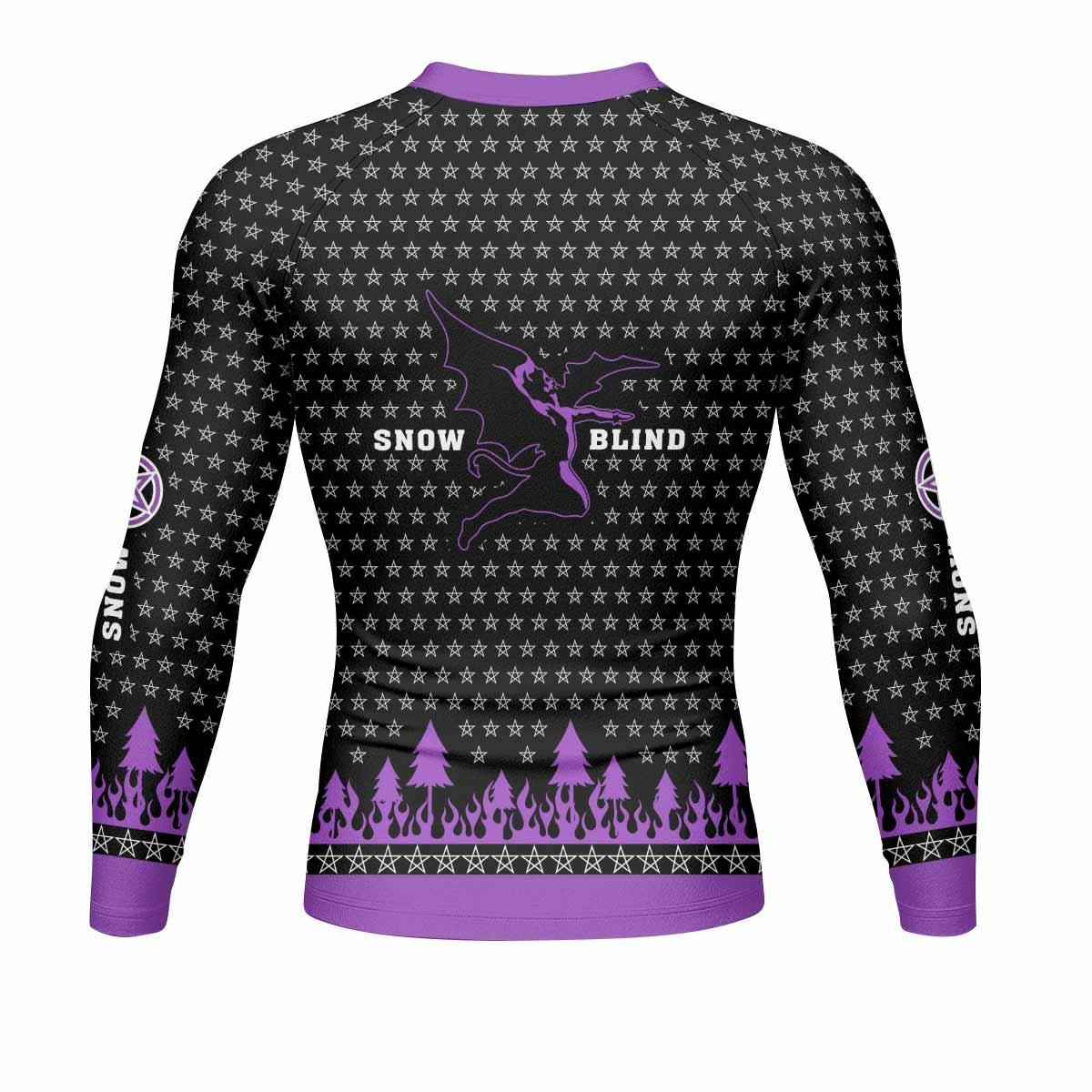 Black Sabbath Men's Rash Guard Long Sleeve - back view mockup